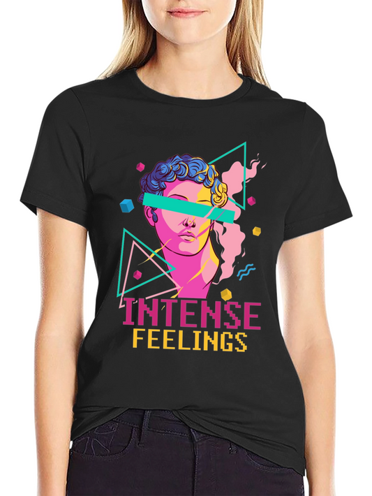 Intense Feelings Graphic Tee - Vaporwave Aesthetic