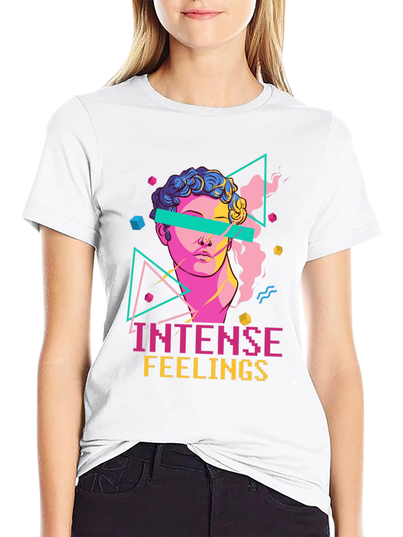 Intense Feelings Graphic Tee - Vaporwave Aesthetic