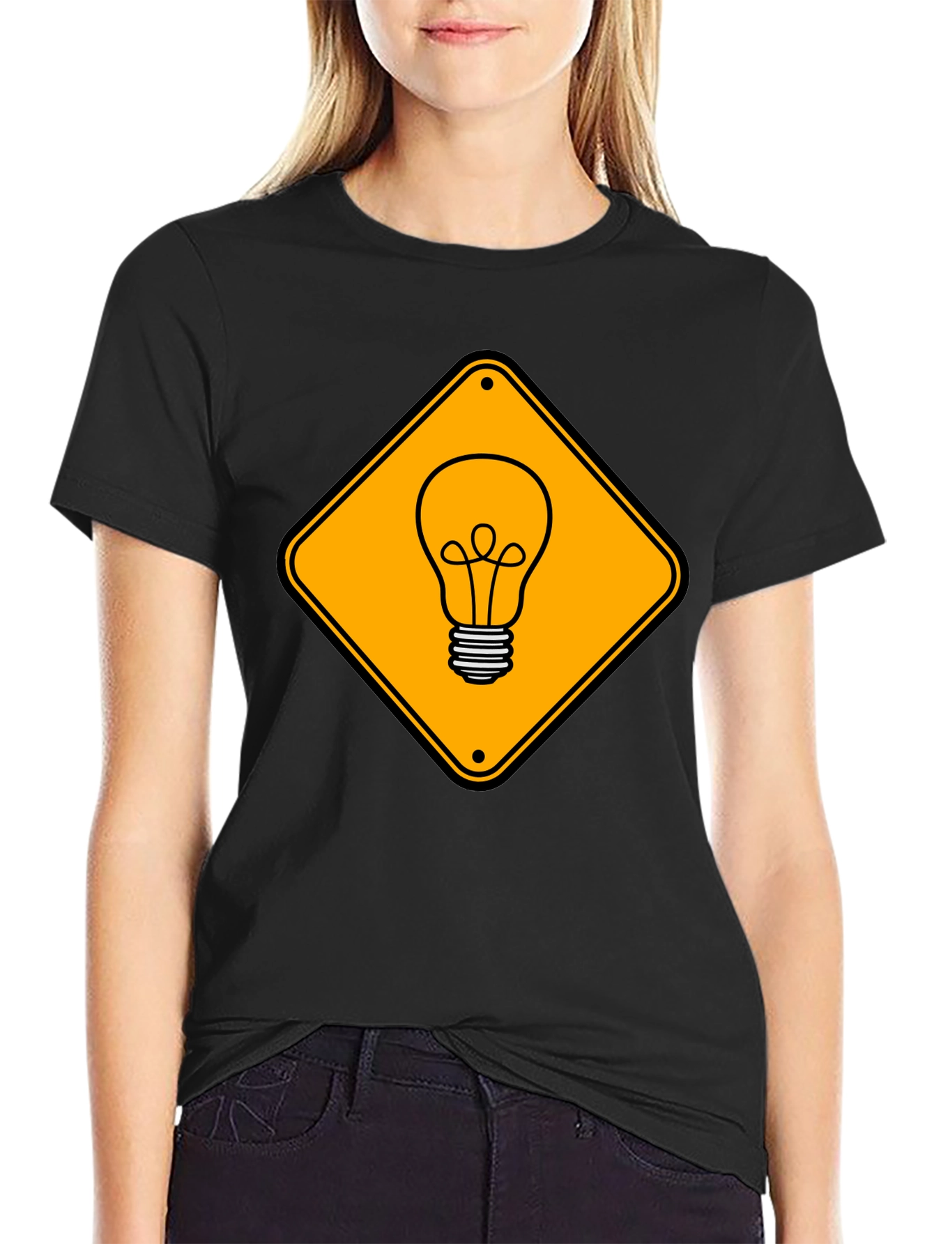 Idea Ahead: Novelty Light Bulb Graphic Tee