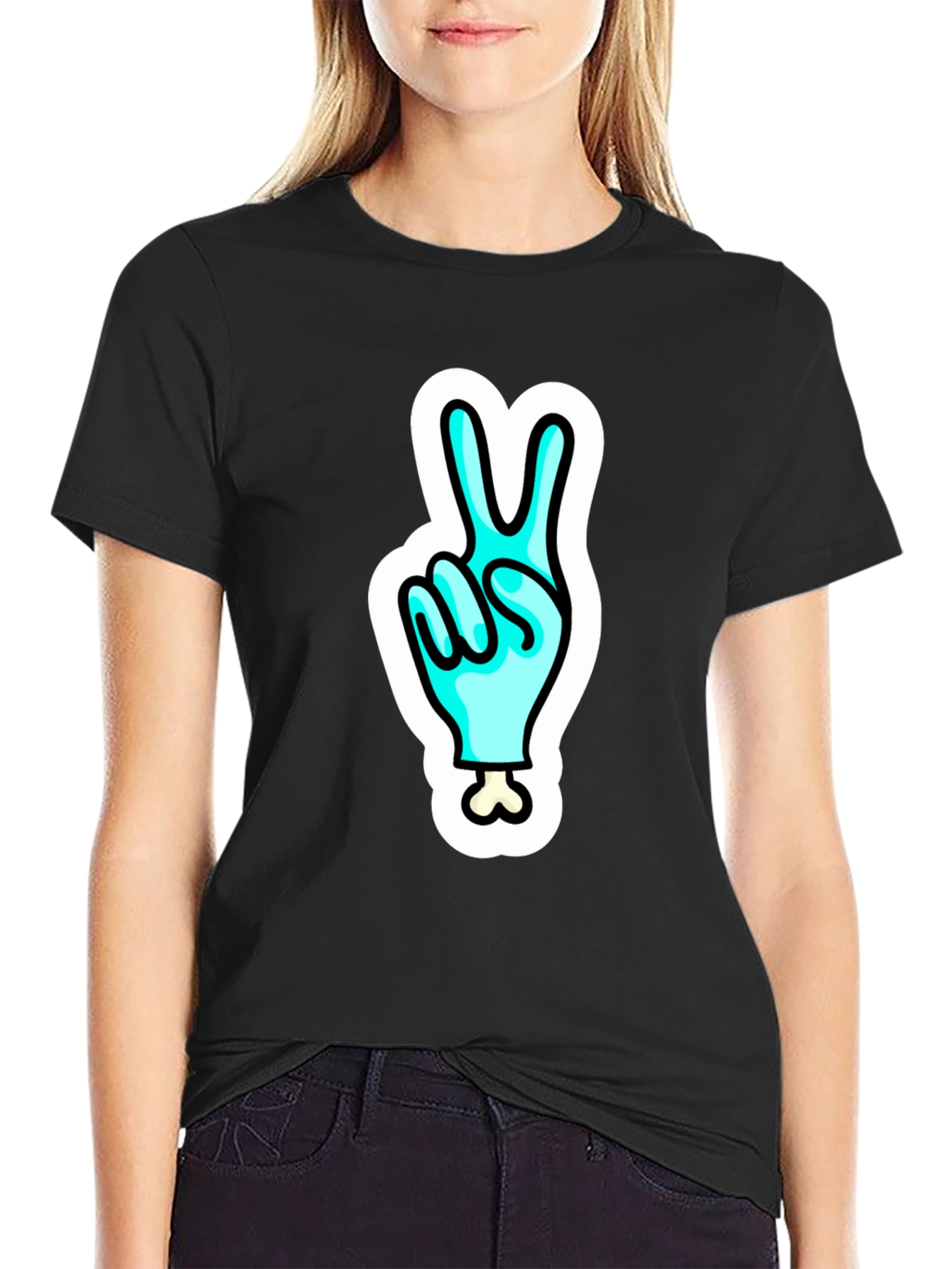 Peace Sign Hand Tee