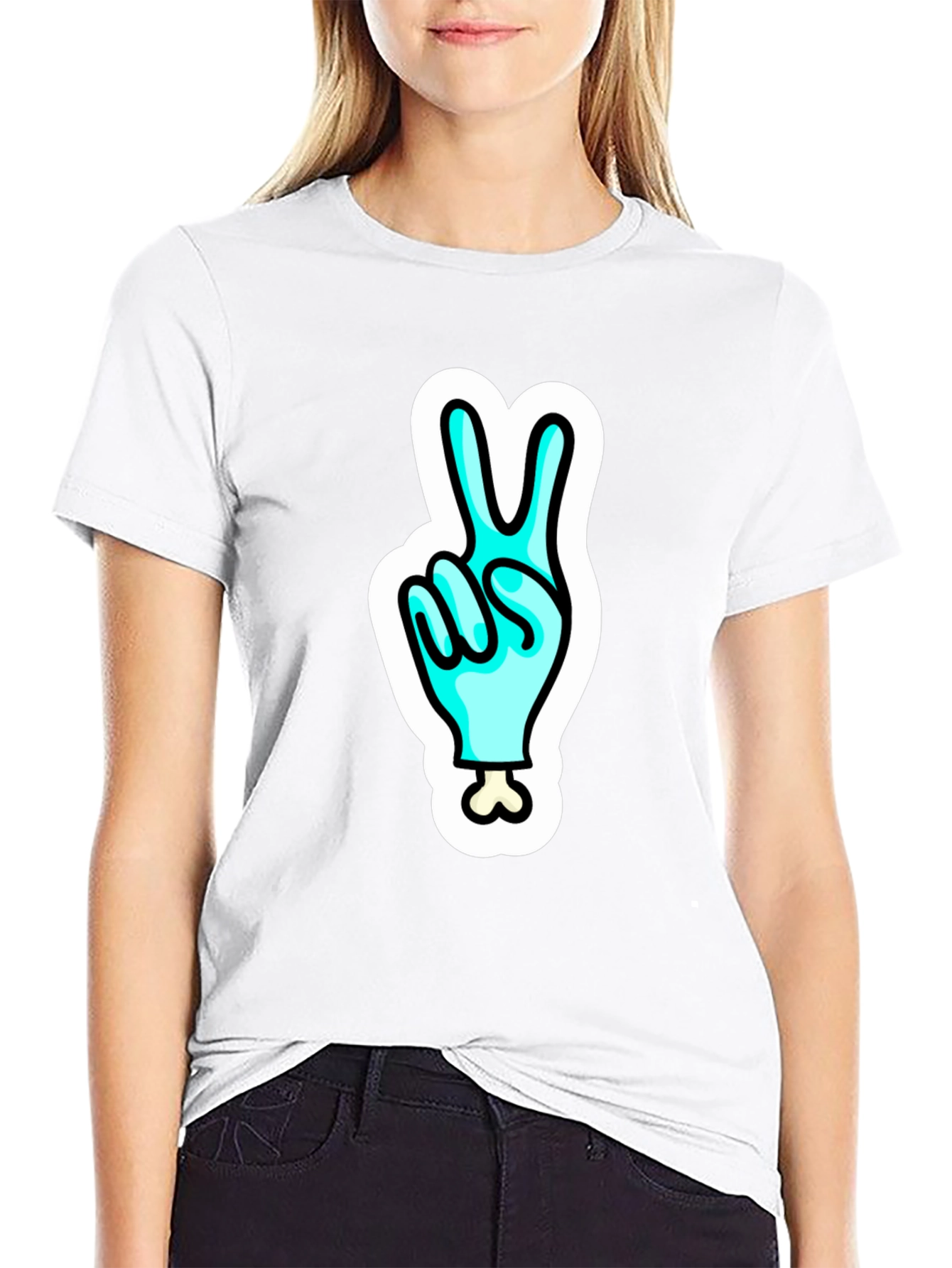 Peace Sign Hand Tee
