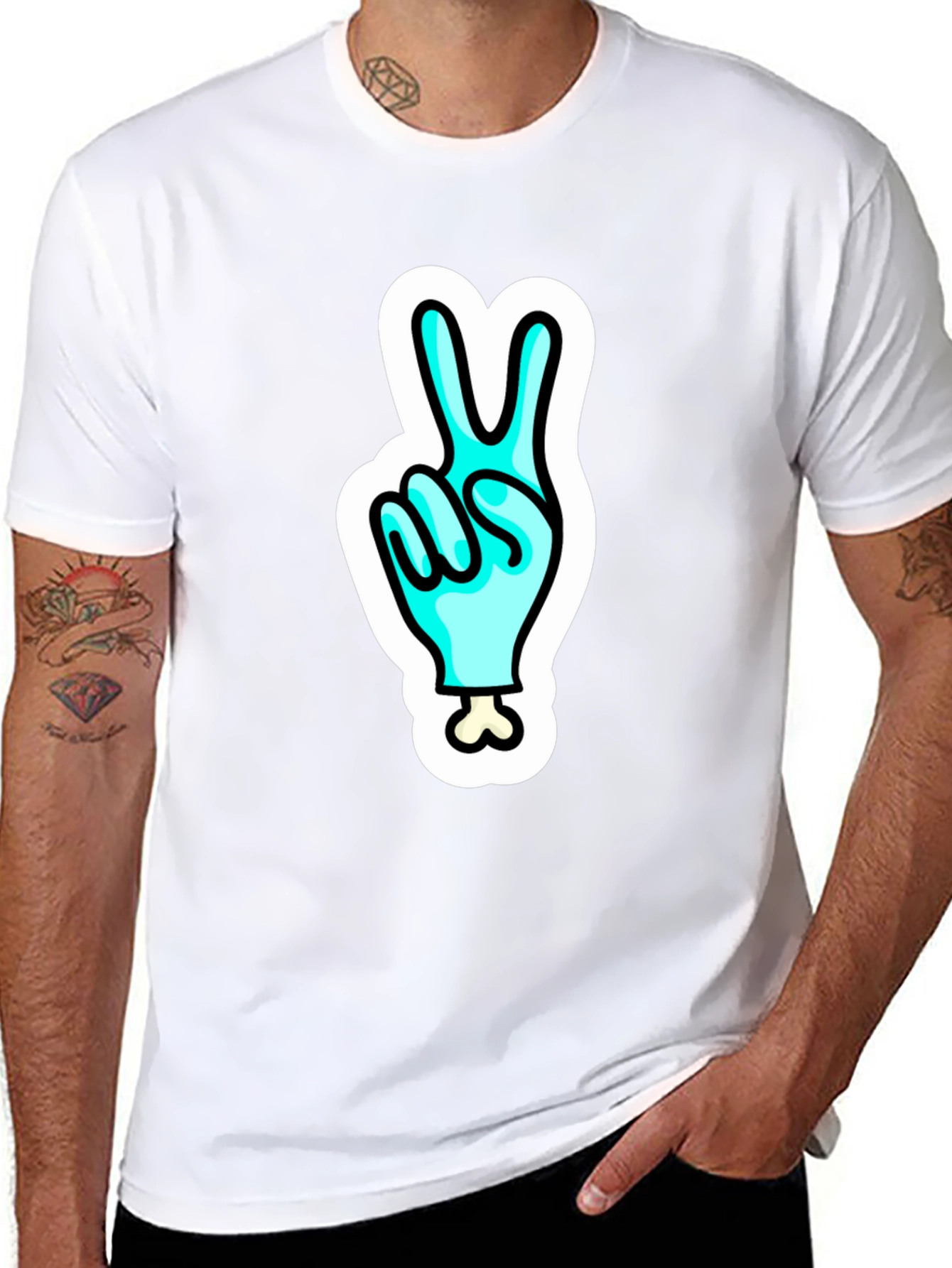 Peace Sign Hand Tee