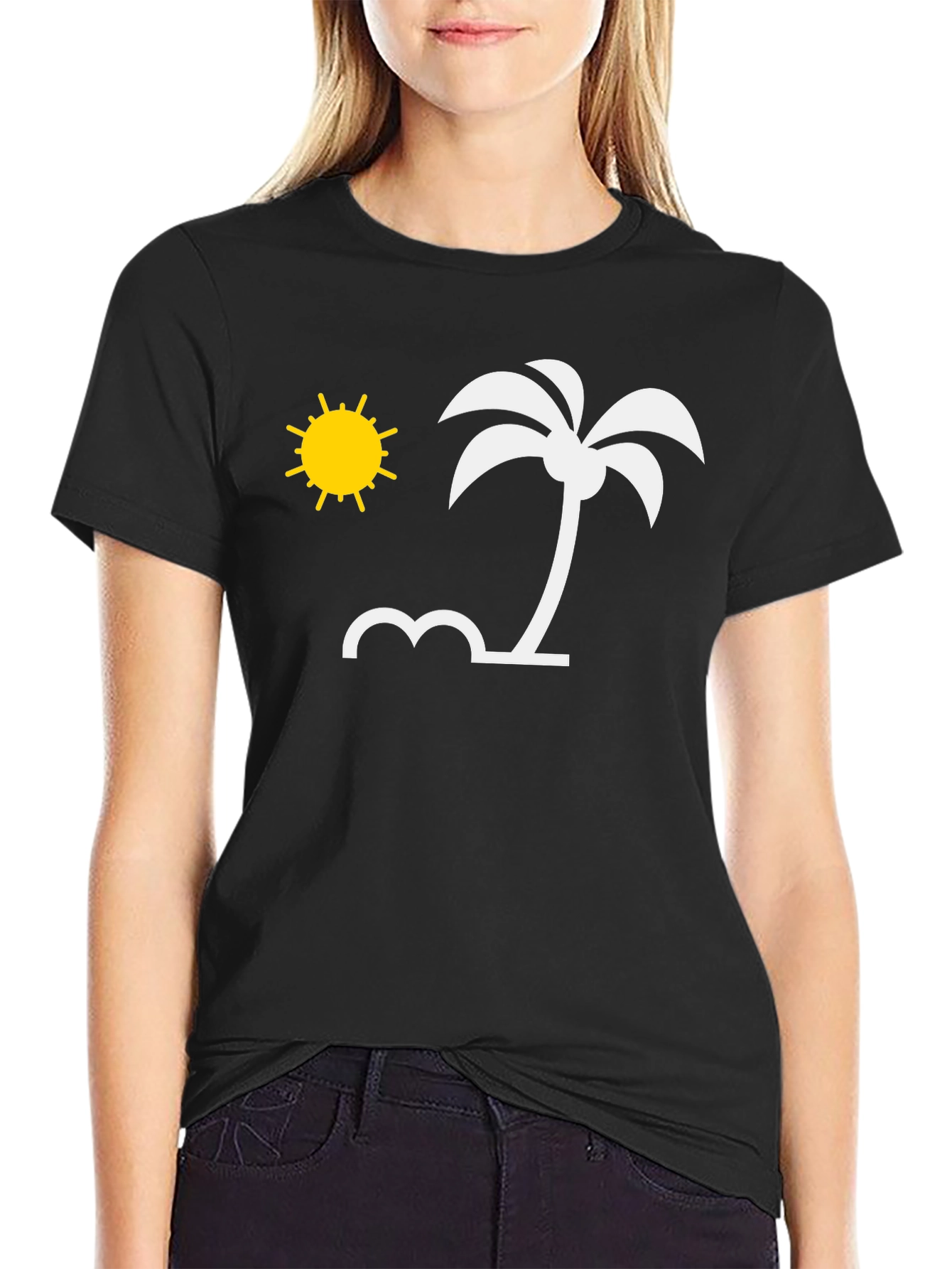 Tropical Beach Graphic T-Shirt - Vacation Vibes