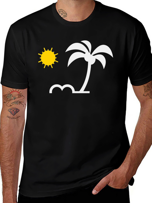 Tropical Beach Graphic T-Shirt - Vacation Vibes
