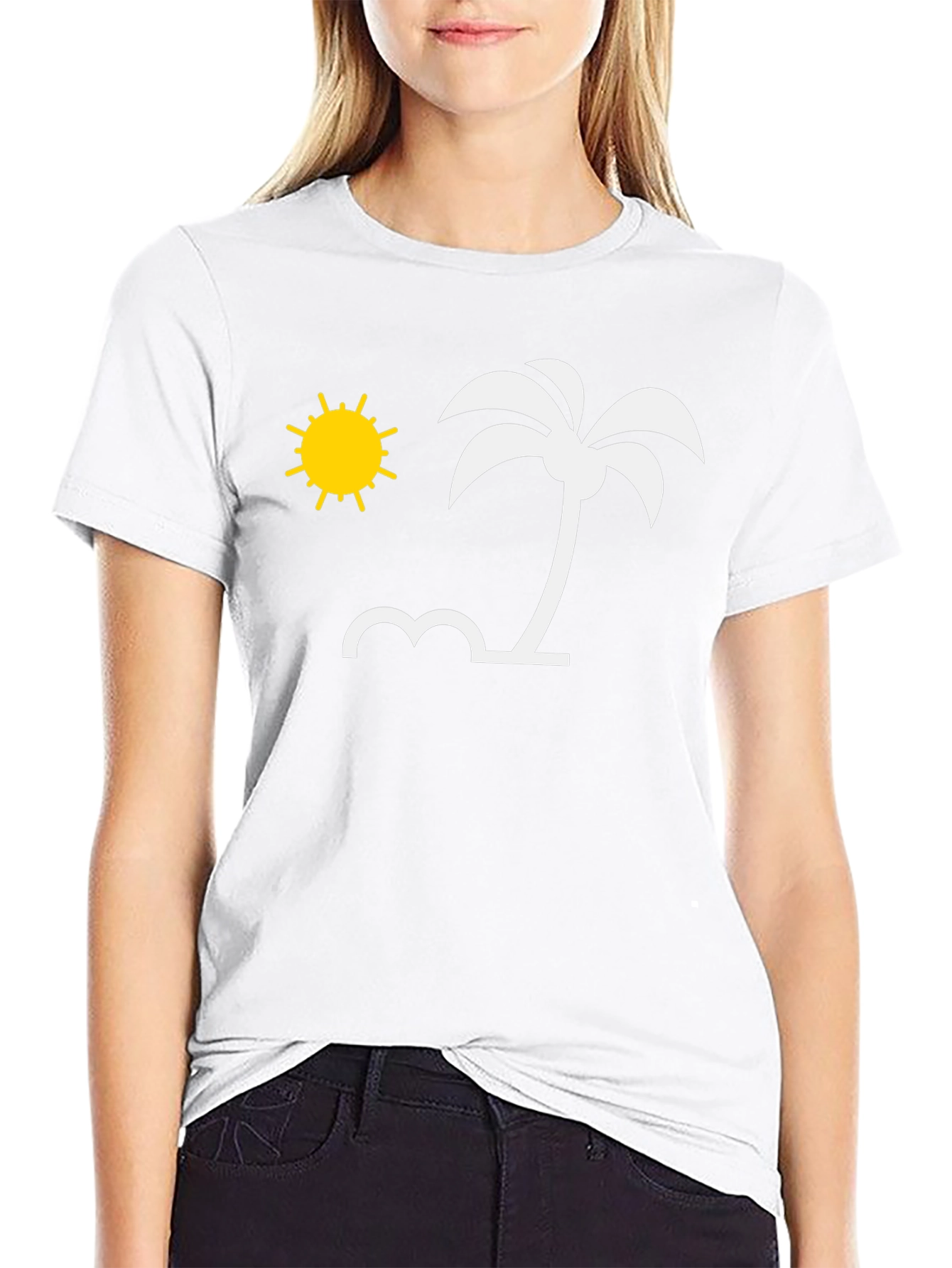 Tropical Beach Graphic T-Shirt - Vacation Vibes