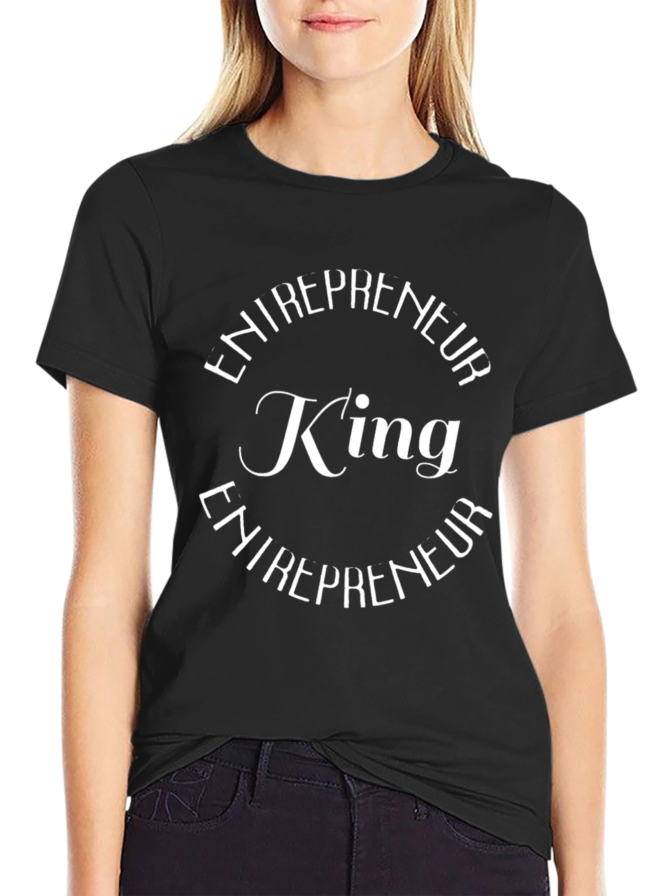 Entrepreneur King Graphic Black T-Shirt