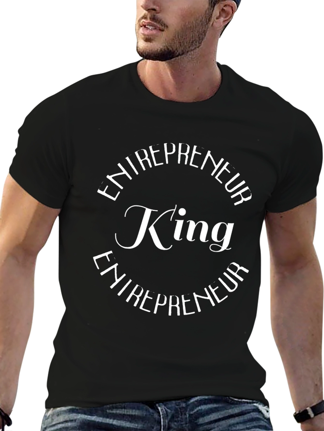 Entrepreneur King Graphic Black T-Shirt
