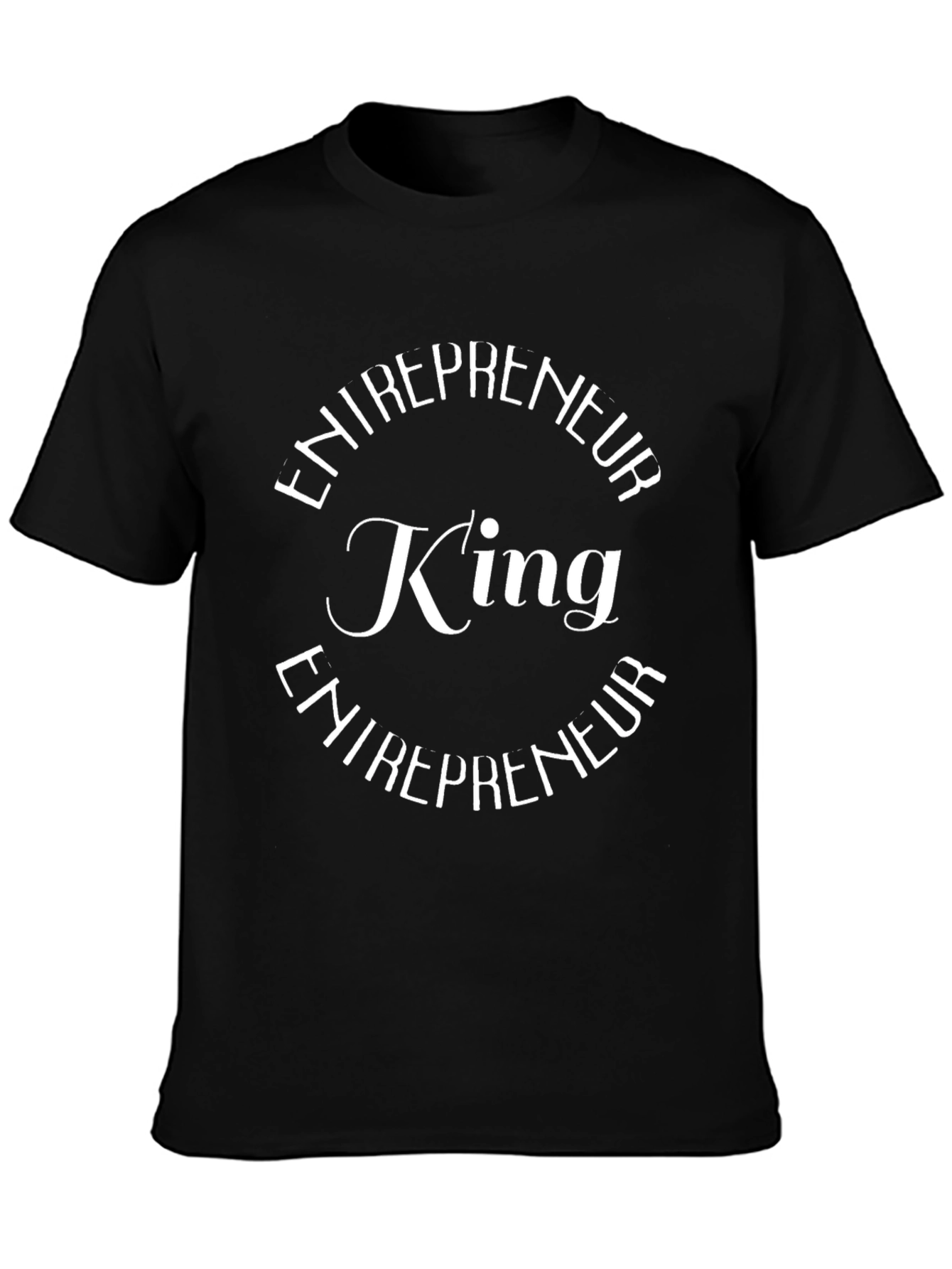 Entrepreneur King Graphic Black T-Shirt