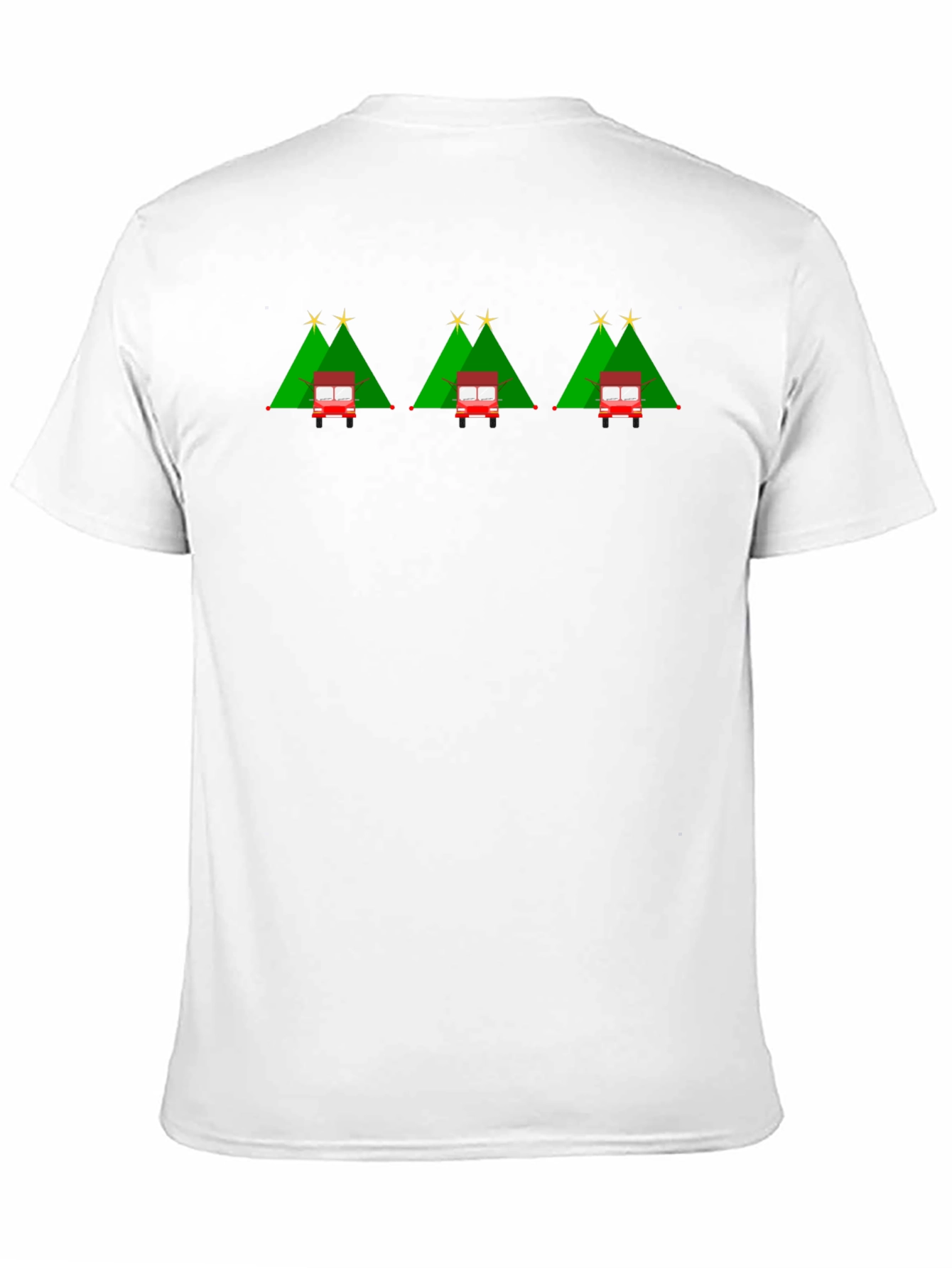 Festive Holiday Christmas Trees and Truck T-Shirt