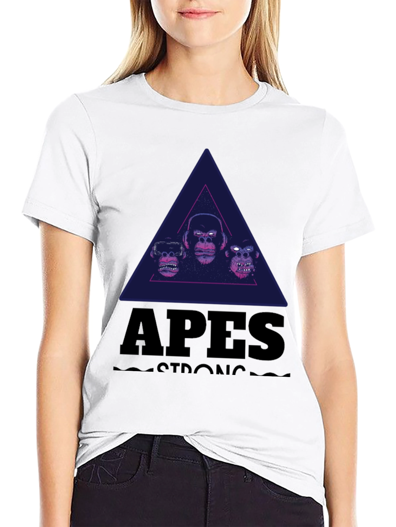 Apes Strong Graphic Tee - Black