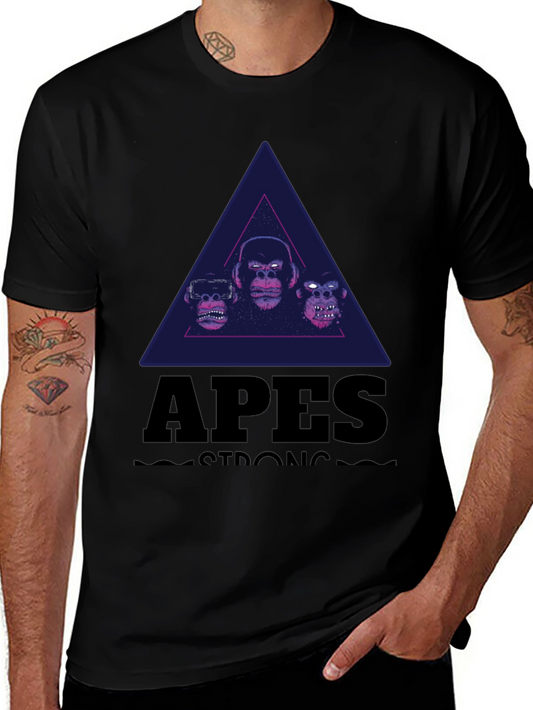 Apes Strong Graphic Tee - Black