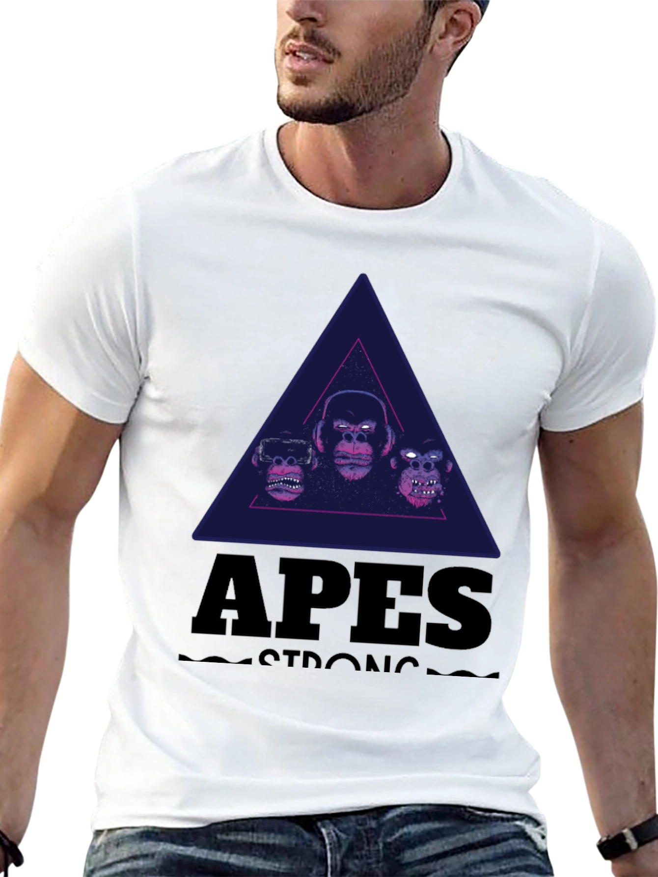 Apes Strong Graphic Tee - Black