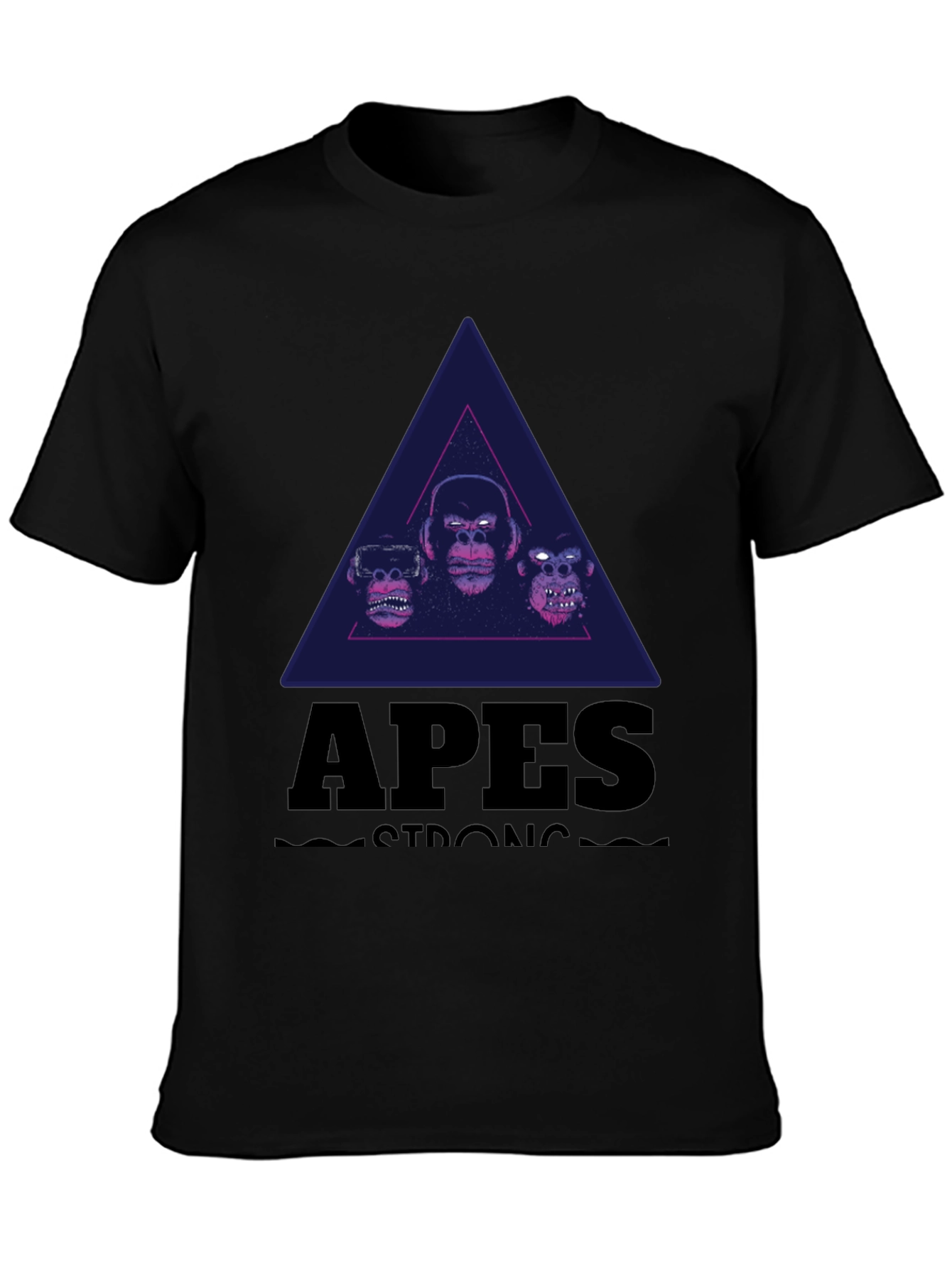 Apes Strong Graphic Tee - Black