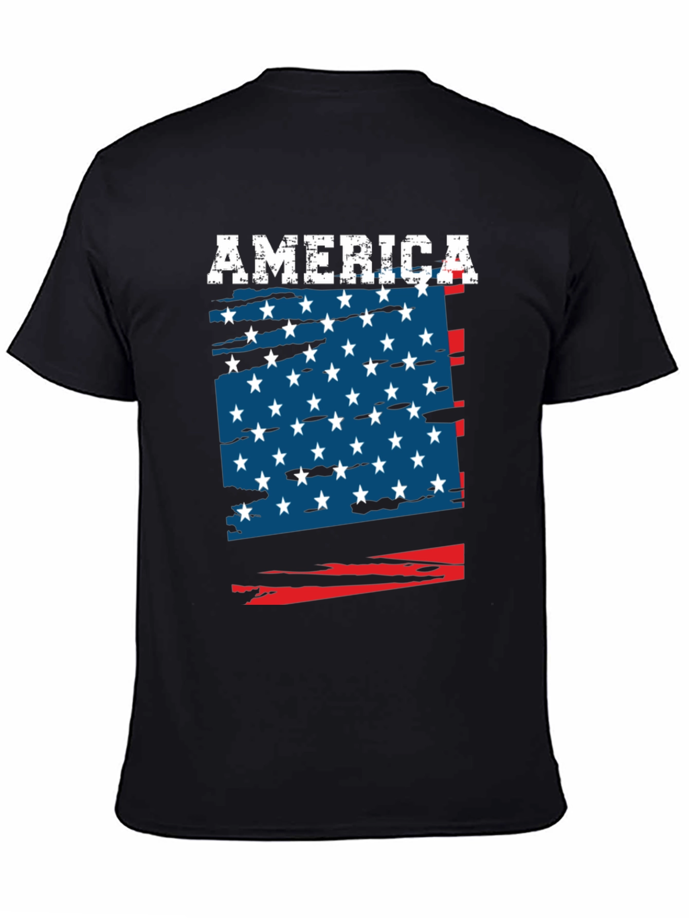 USA Flag Patriotic Graphic T-Shirt