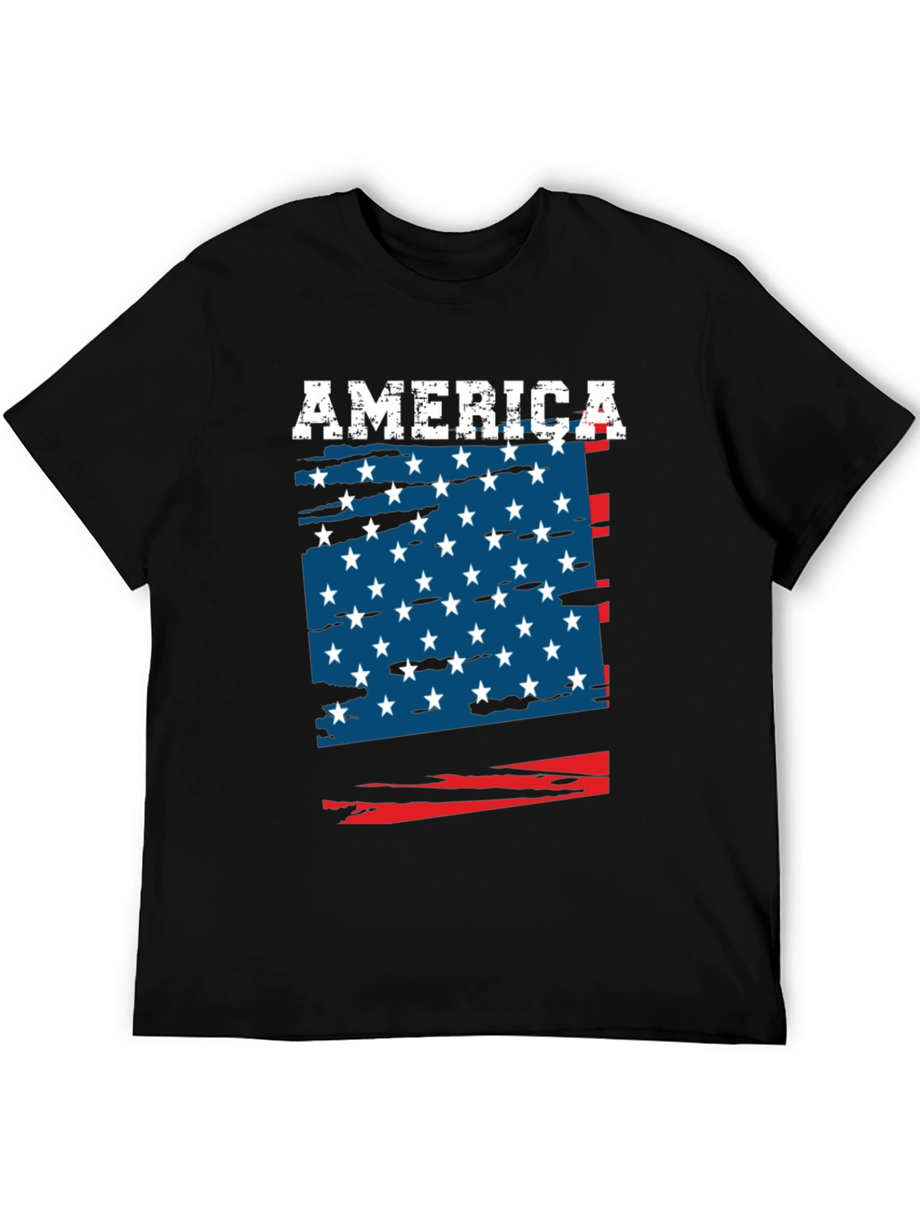 USA Flag Patriotic Graphic T-Shirt