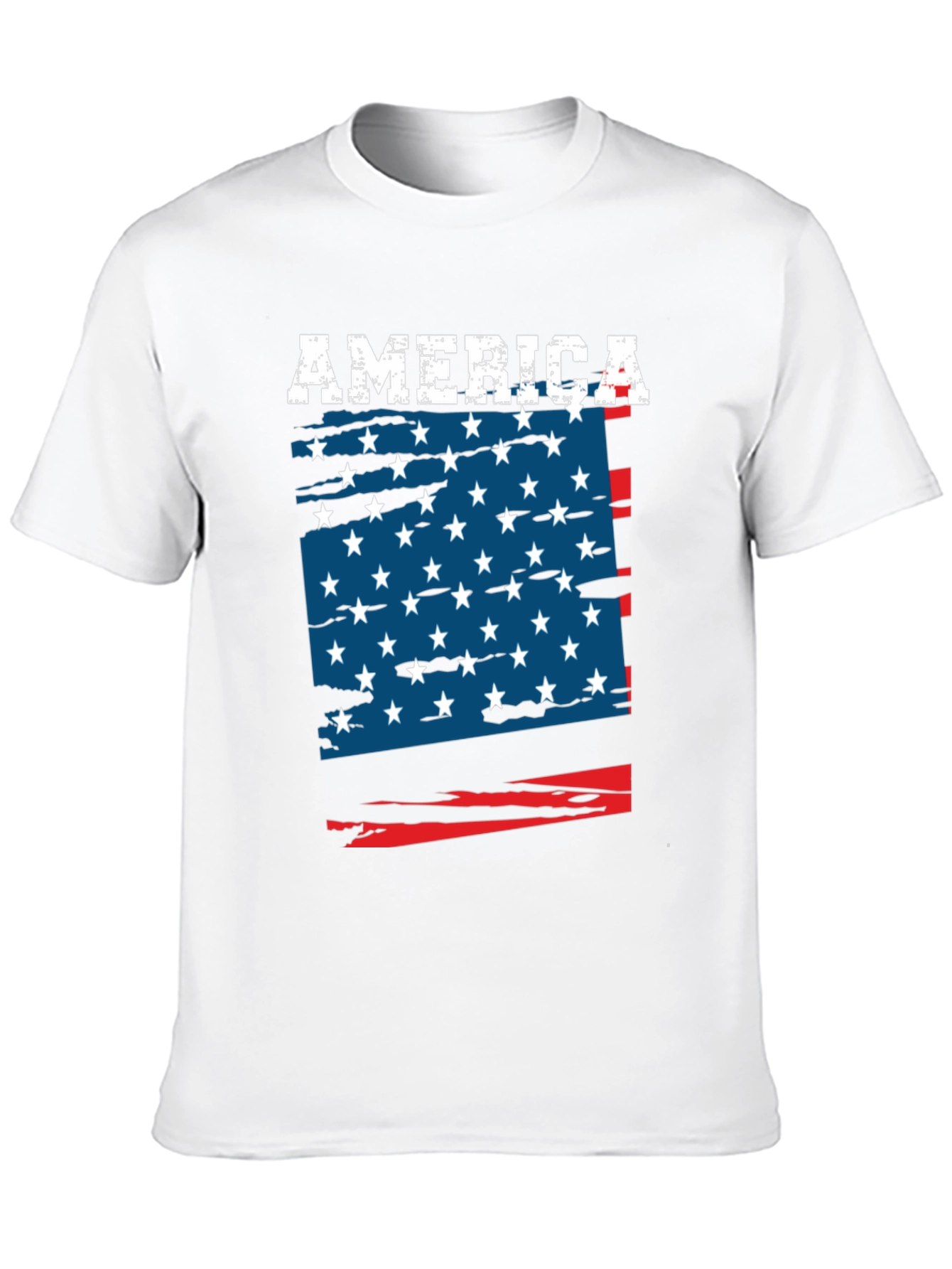 USA Flag Patriotic Graphic T-Shirt