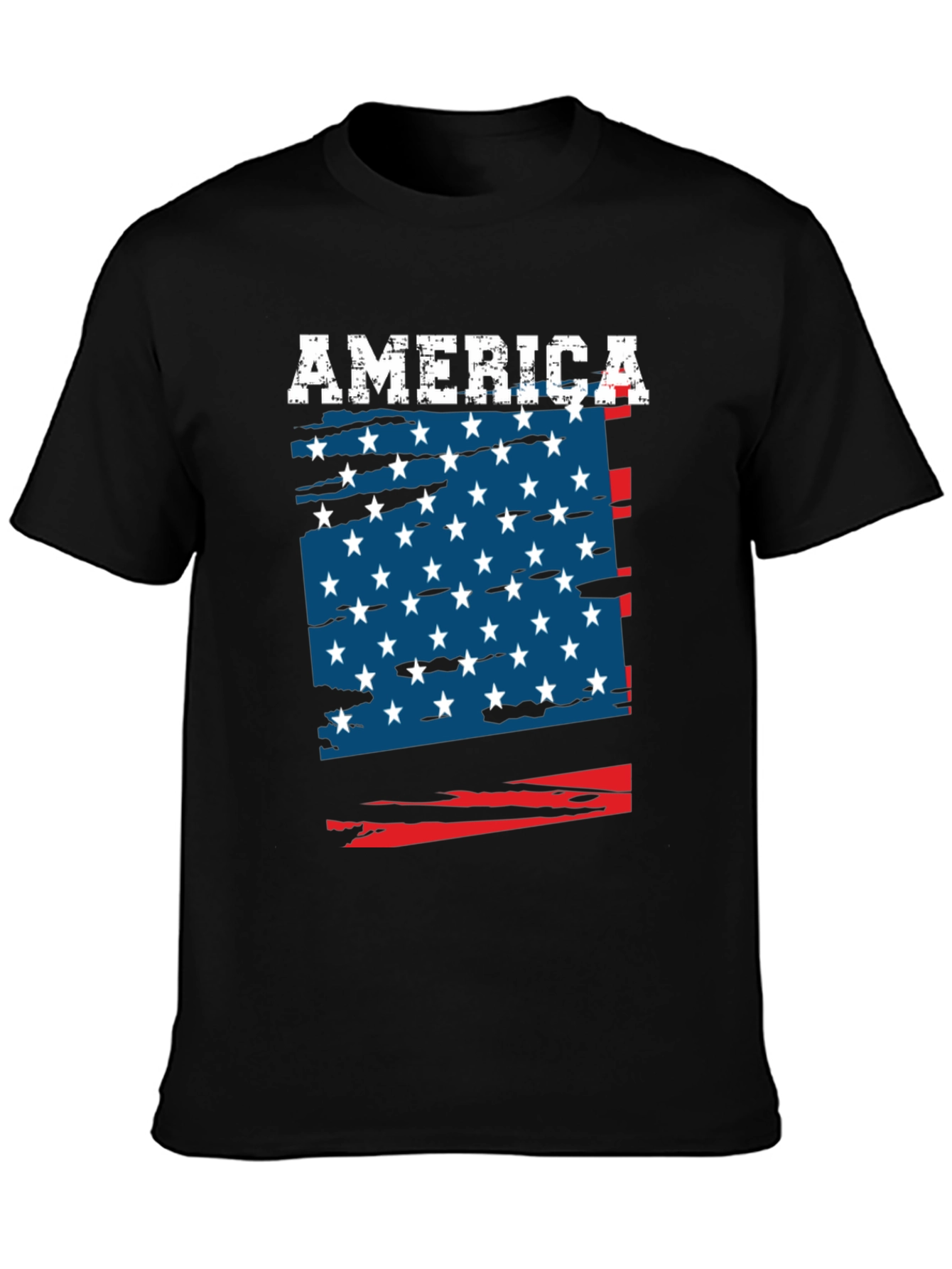 USA Flag Patriotic Graphic T-Shirt