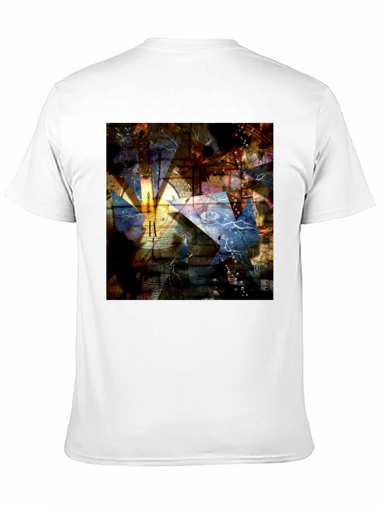 Abstract Art Graphic Print Black T-Shirt