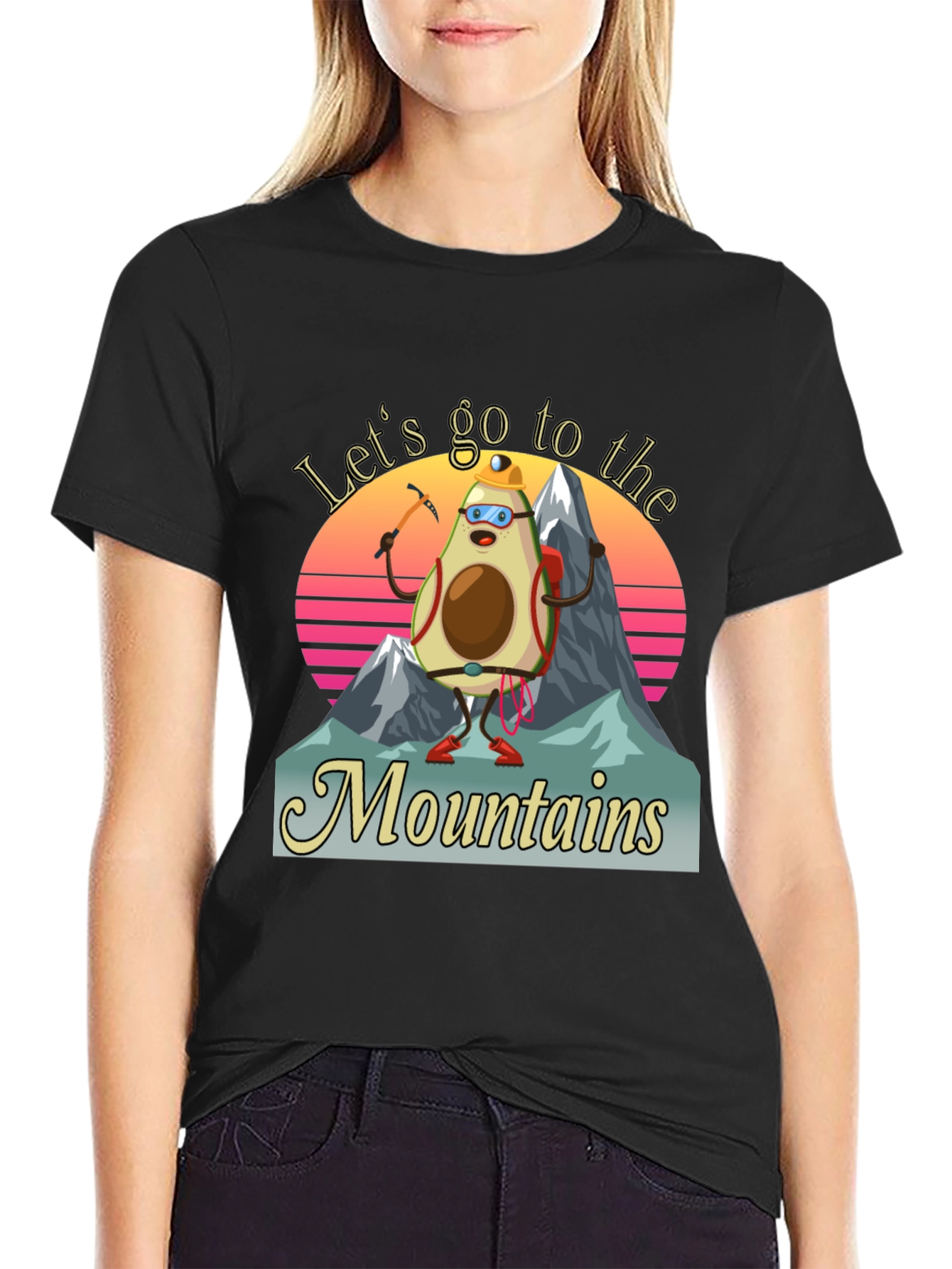 Avocado Mountaineer T-Shirt - Funny Hiking Tee