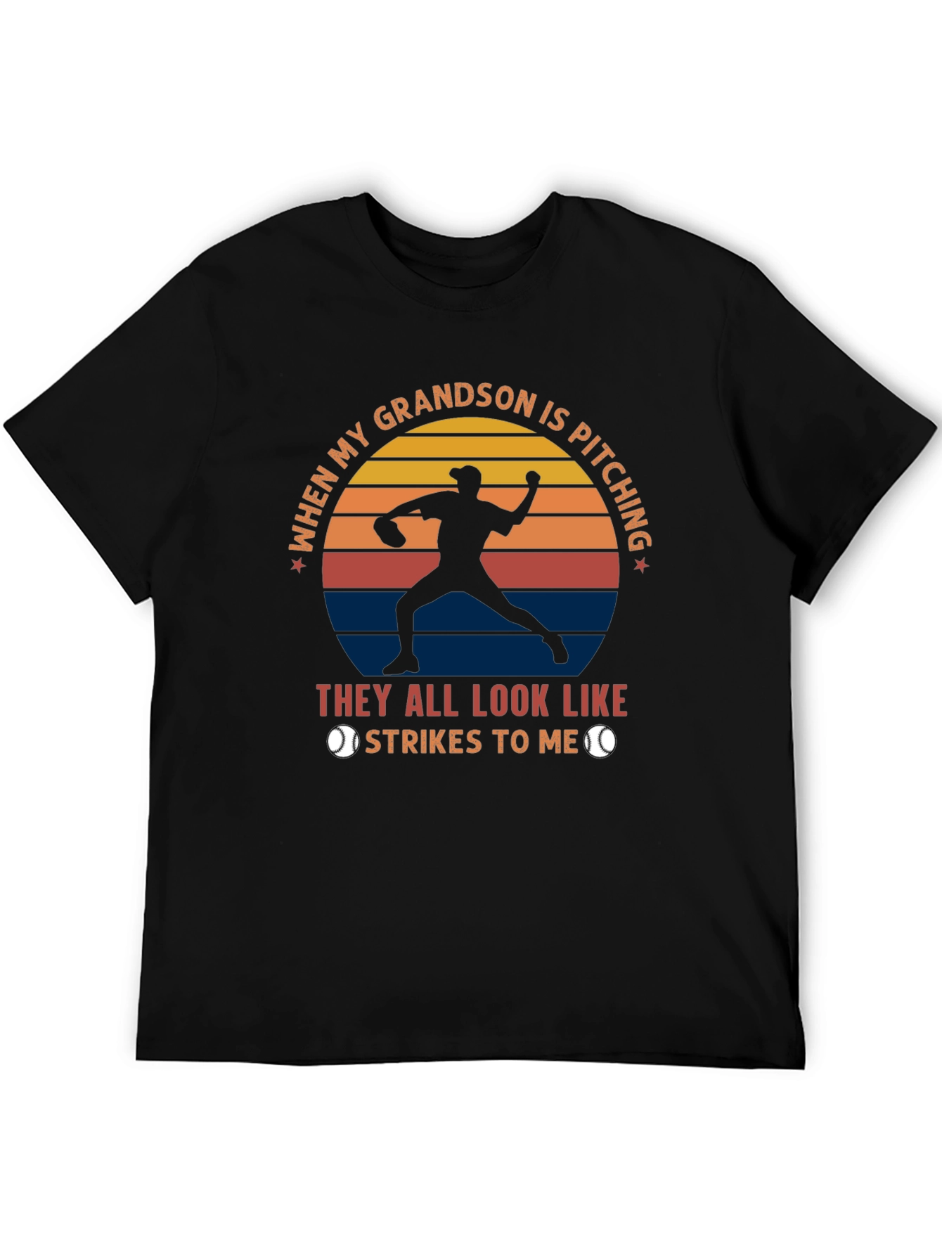 Grandson Pitching Baseball T-Shirt