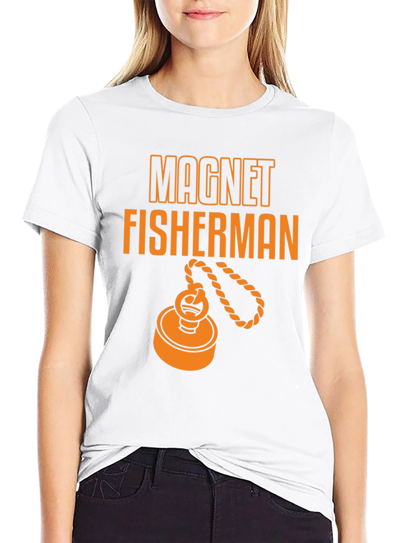 Magnet Fisherman Graphic Tee