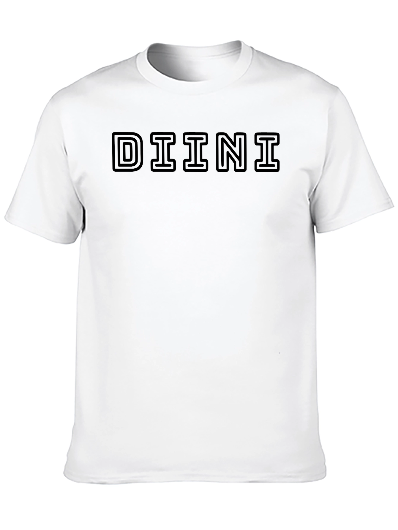 DIINI Graphic Tee - Stylish Black Cotton T-Shirt