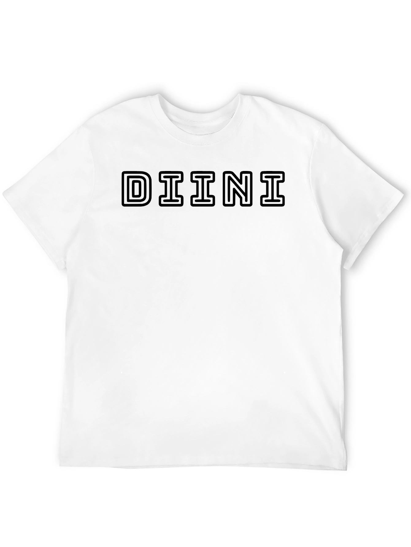 DIINI Graphic Tee - Stylish Black Cotton T-Shirt