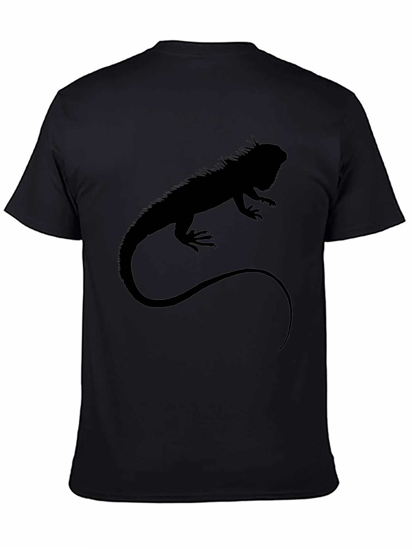 Iguana Silhouette T-Shirt - Black Graphic Tee