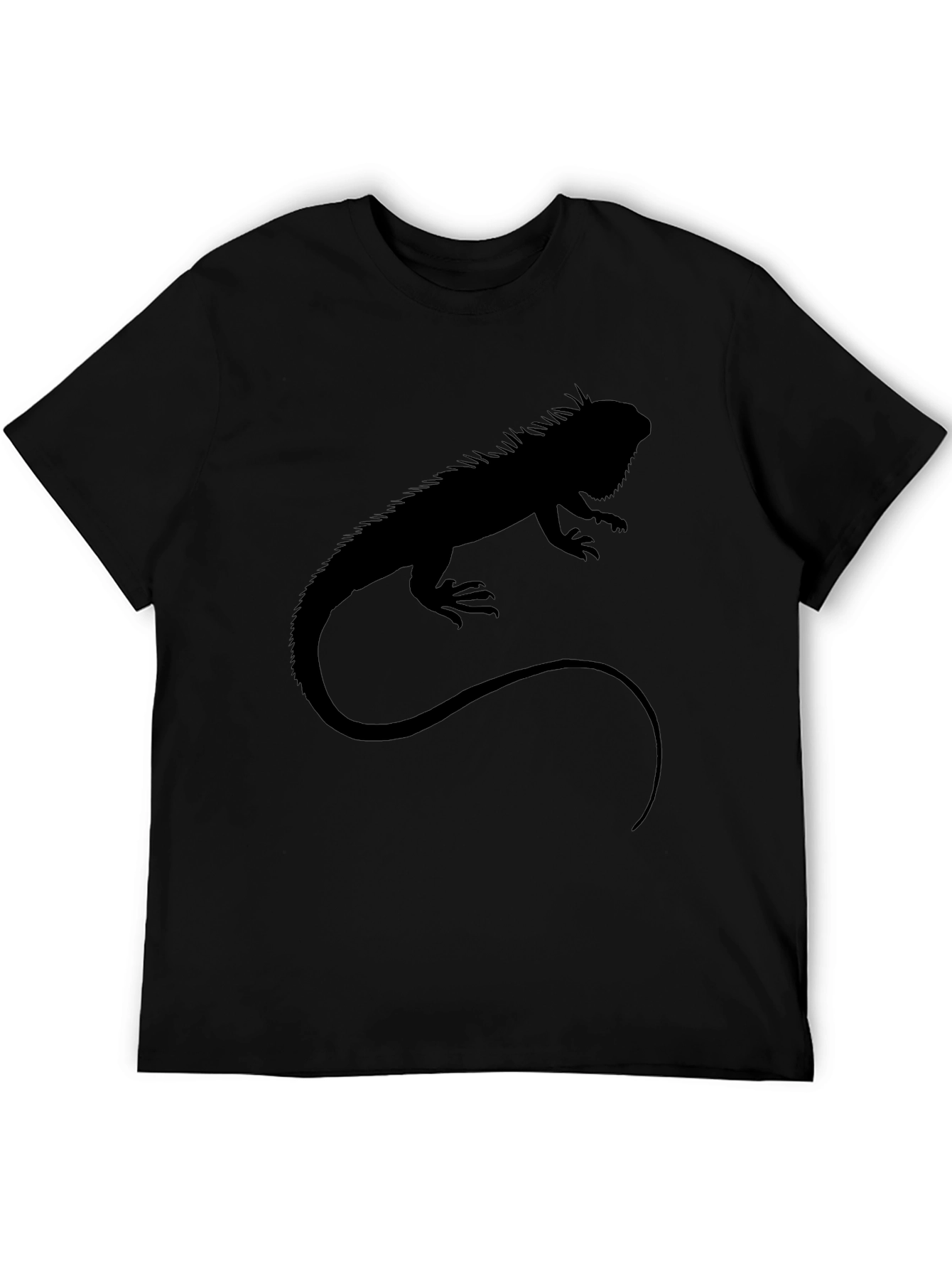 Iguana Silhouette T-Shirt - Black Graphic Tee