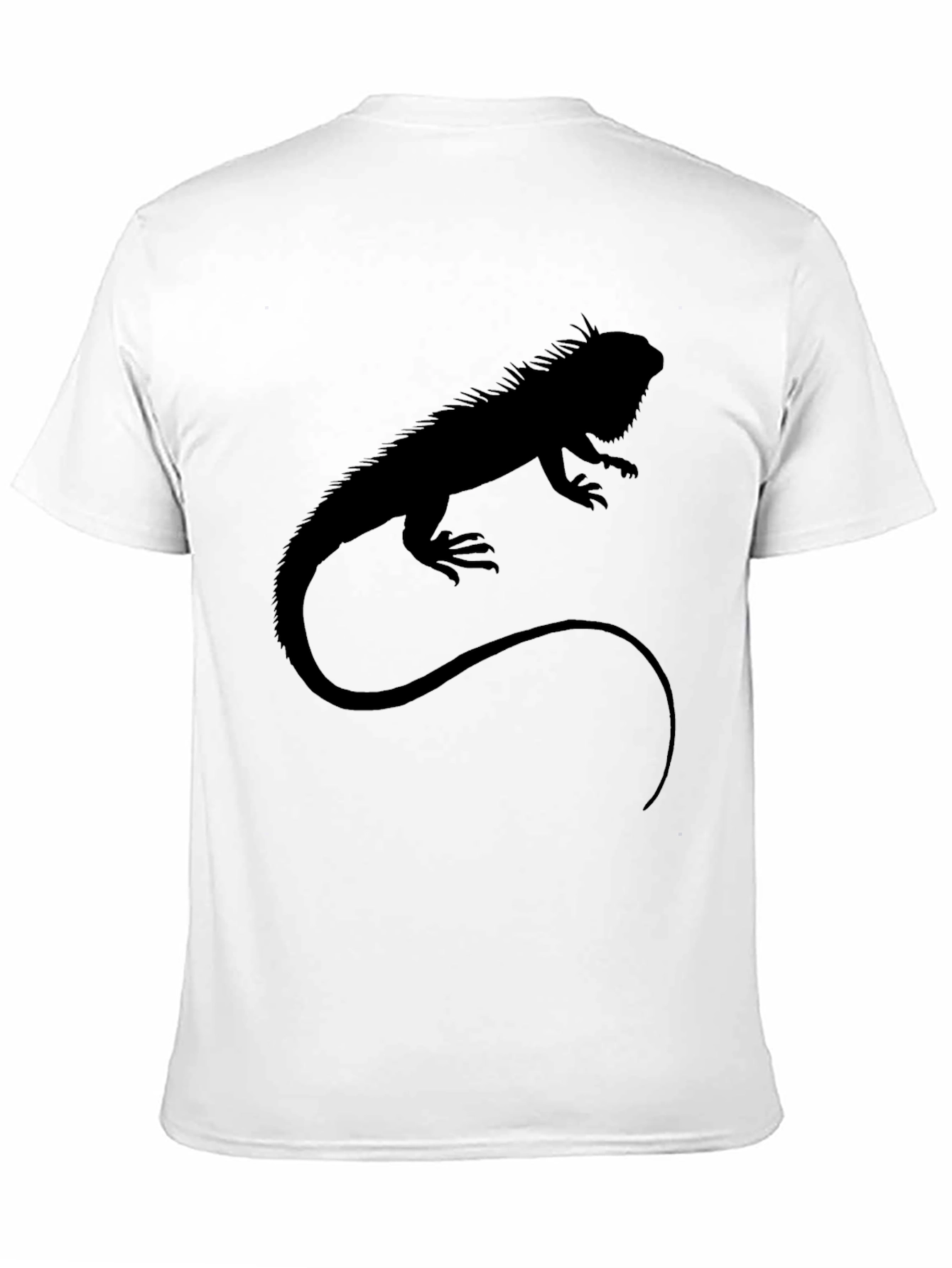 Iguana Silhouette T-Shirt - Black Graphic Tee