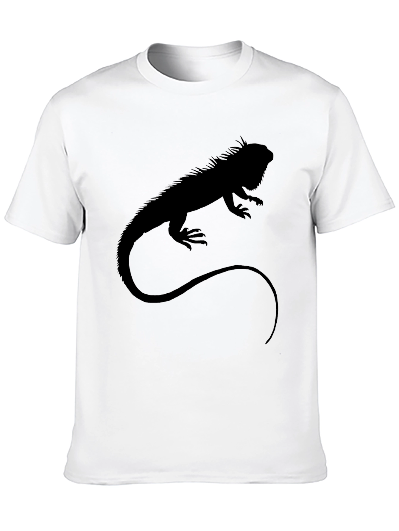 Iguana Silhouette T-Shirt - Black Graphic Tee