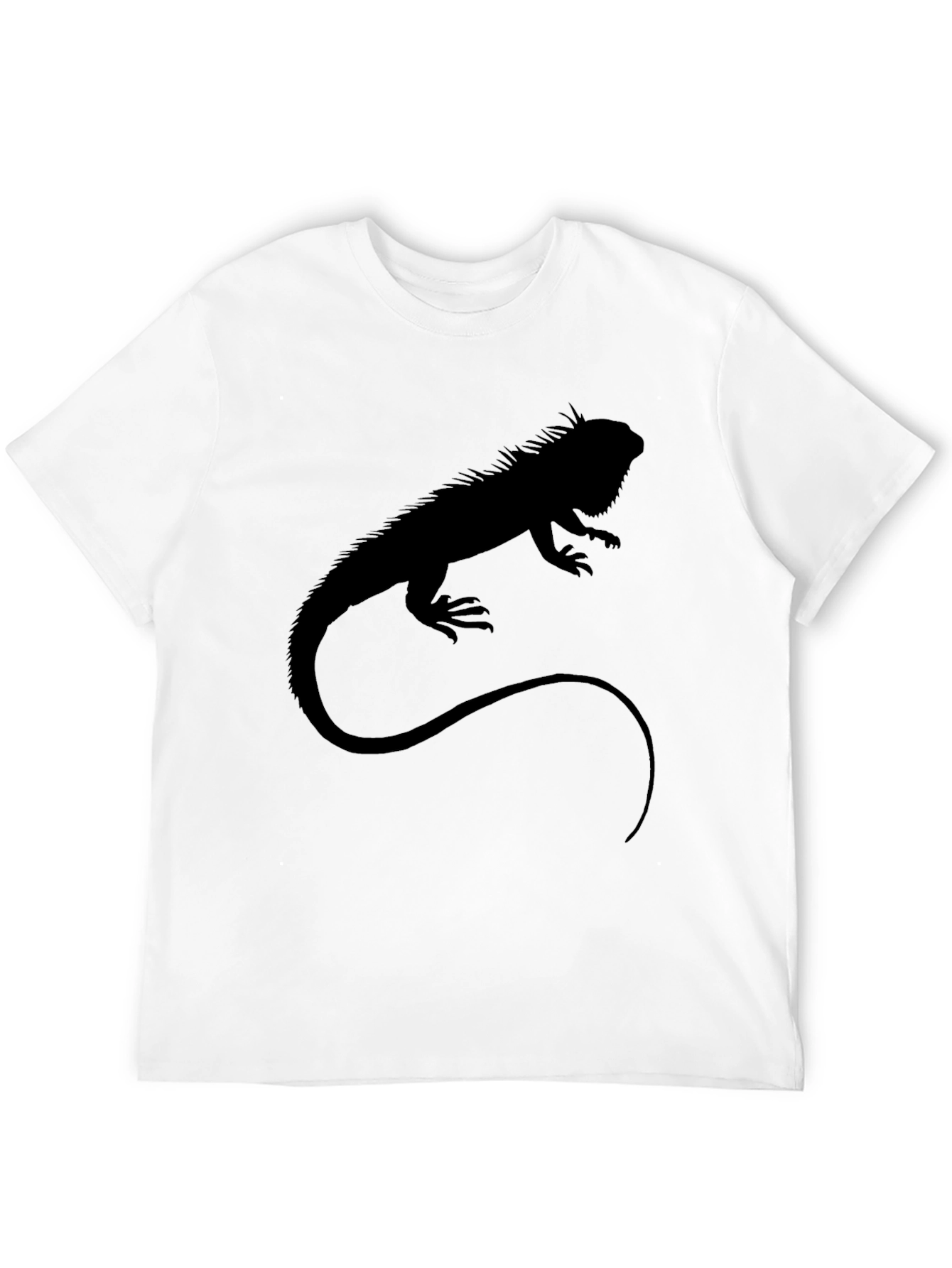 Iguana Silhouette T-Shirt - Black Graphic Tee