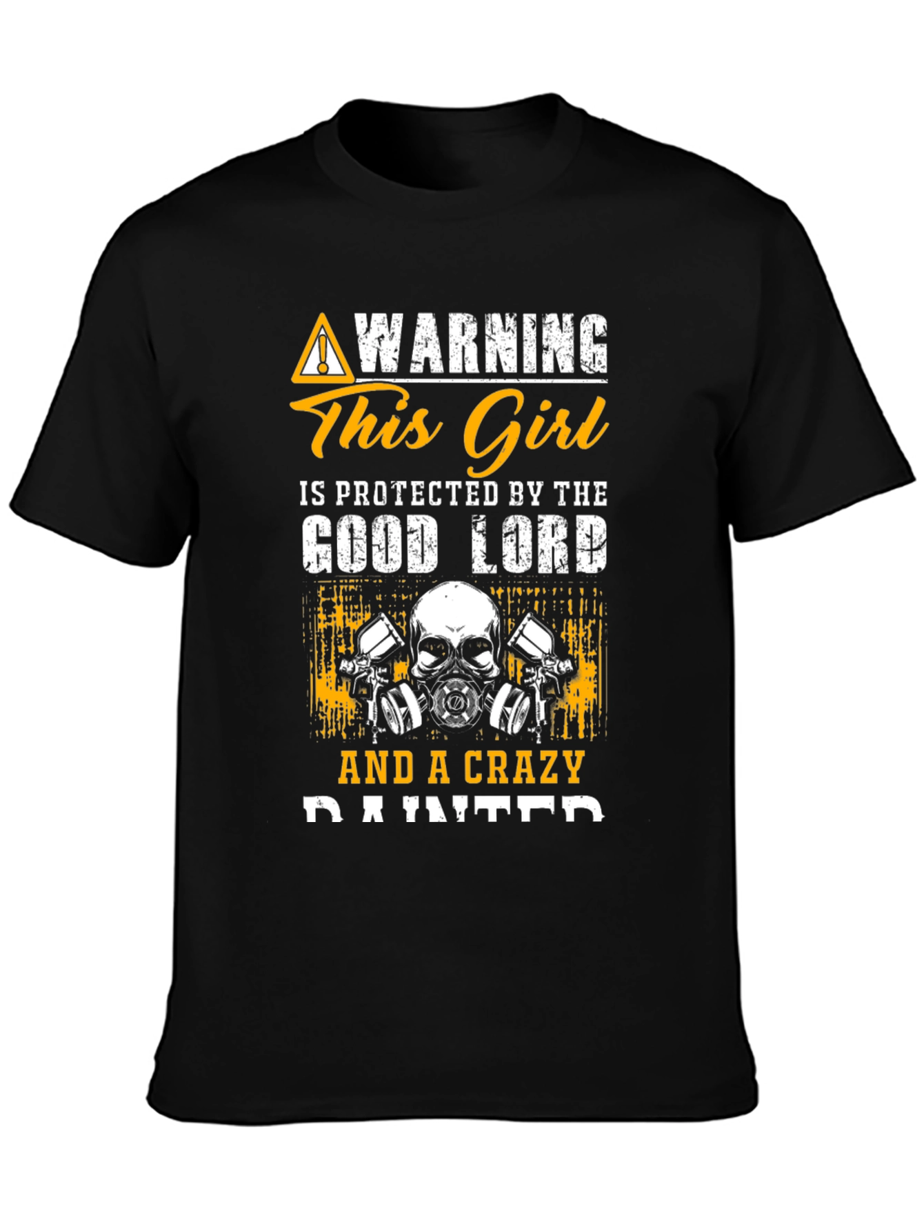 Warning Crazy Painter Graphic T-Shirt