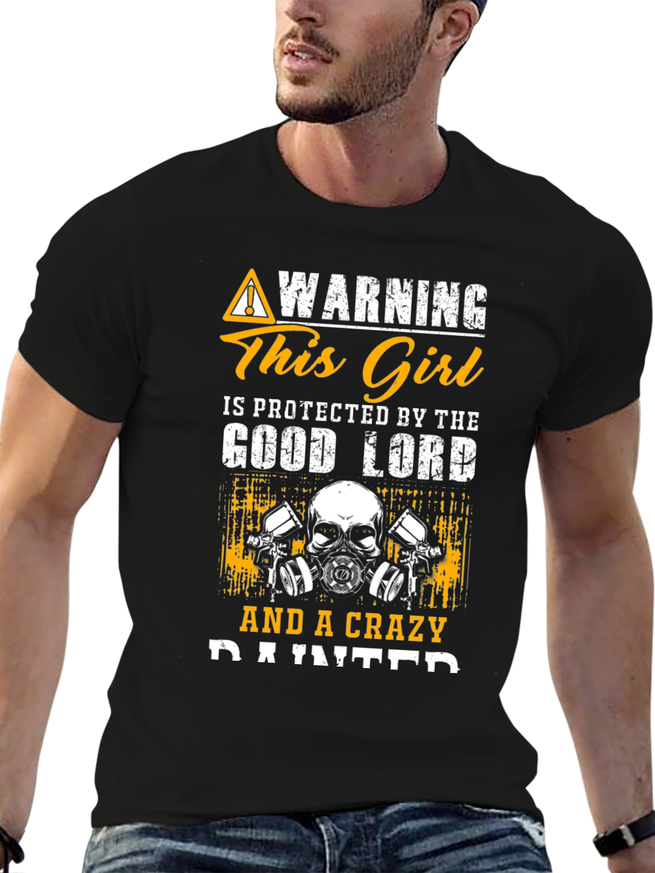 Warning Crazy Painter Graphic T-Shirt