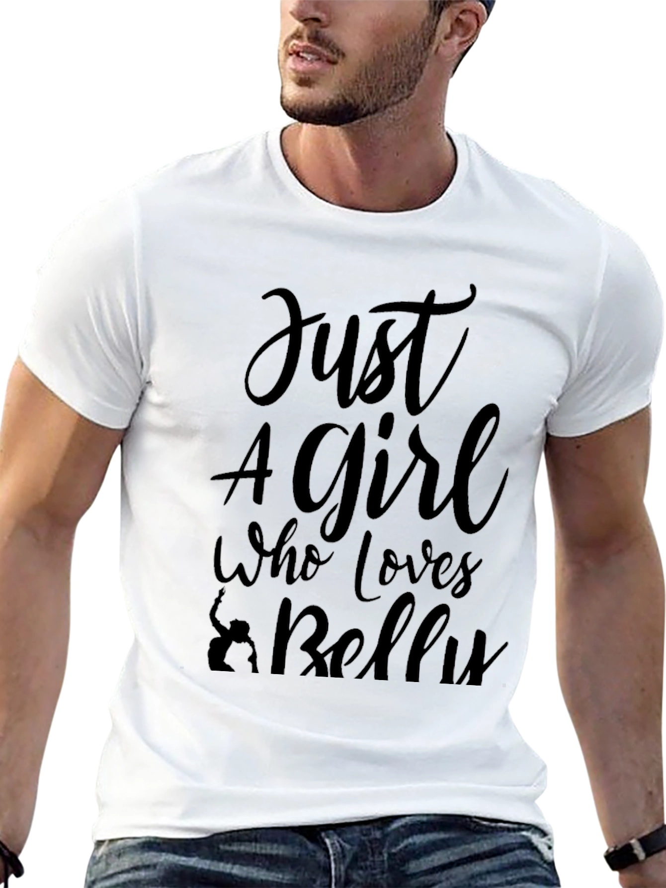 Just A Girl Who Loves Belly Dancing Black T-Shirt