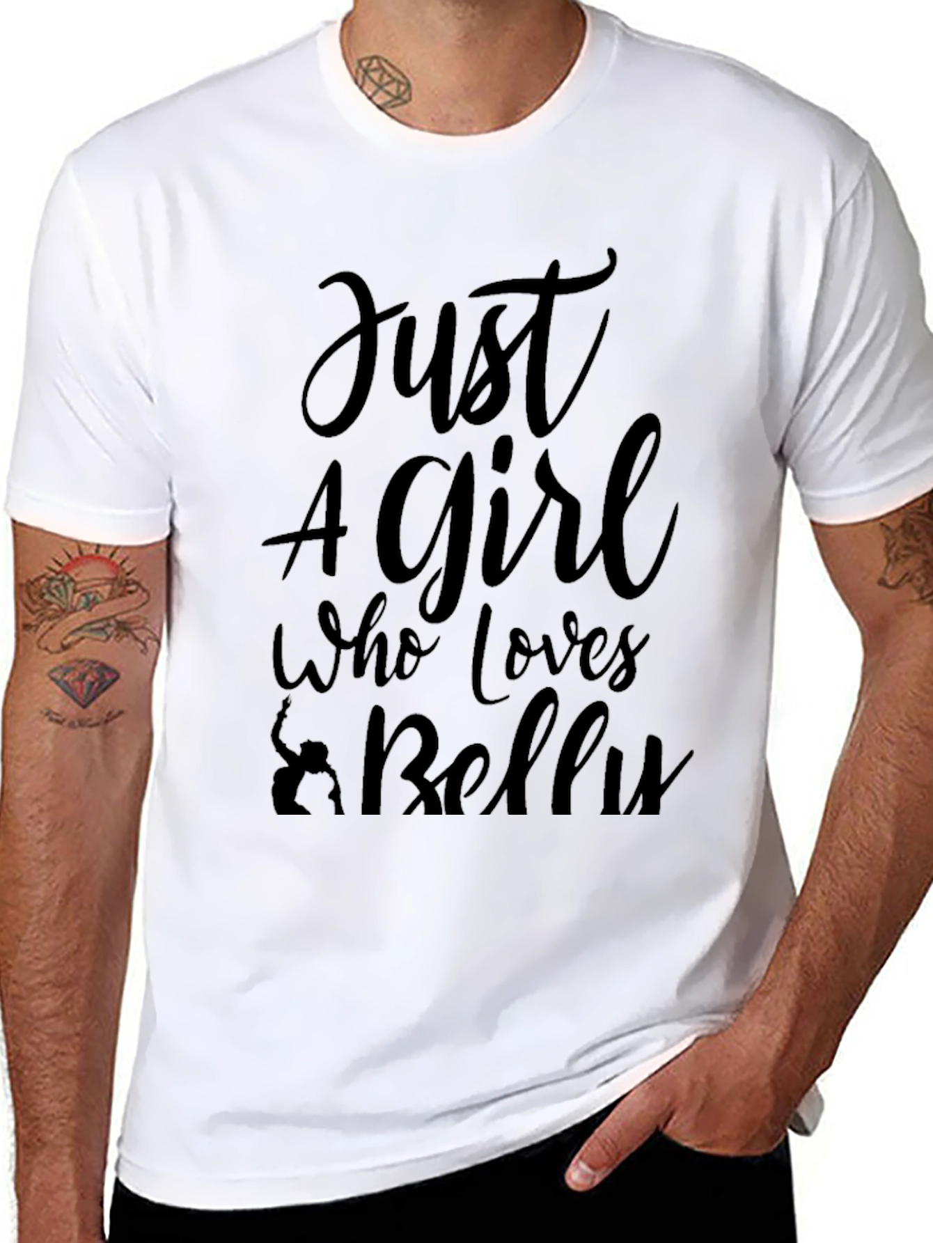 Just A Girl Who Loves Belly Dancing Black T-Shirt