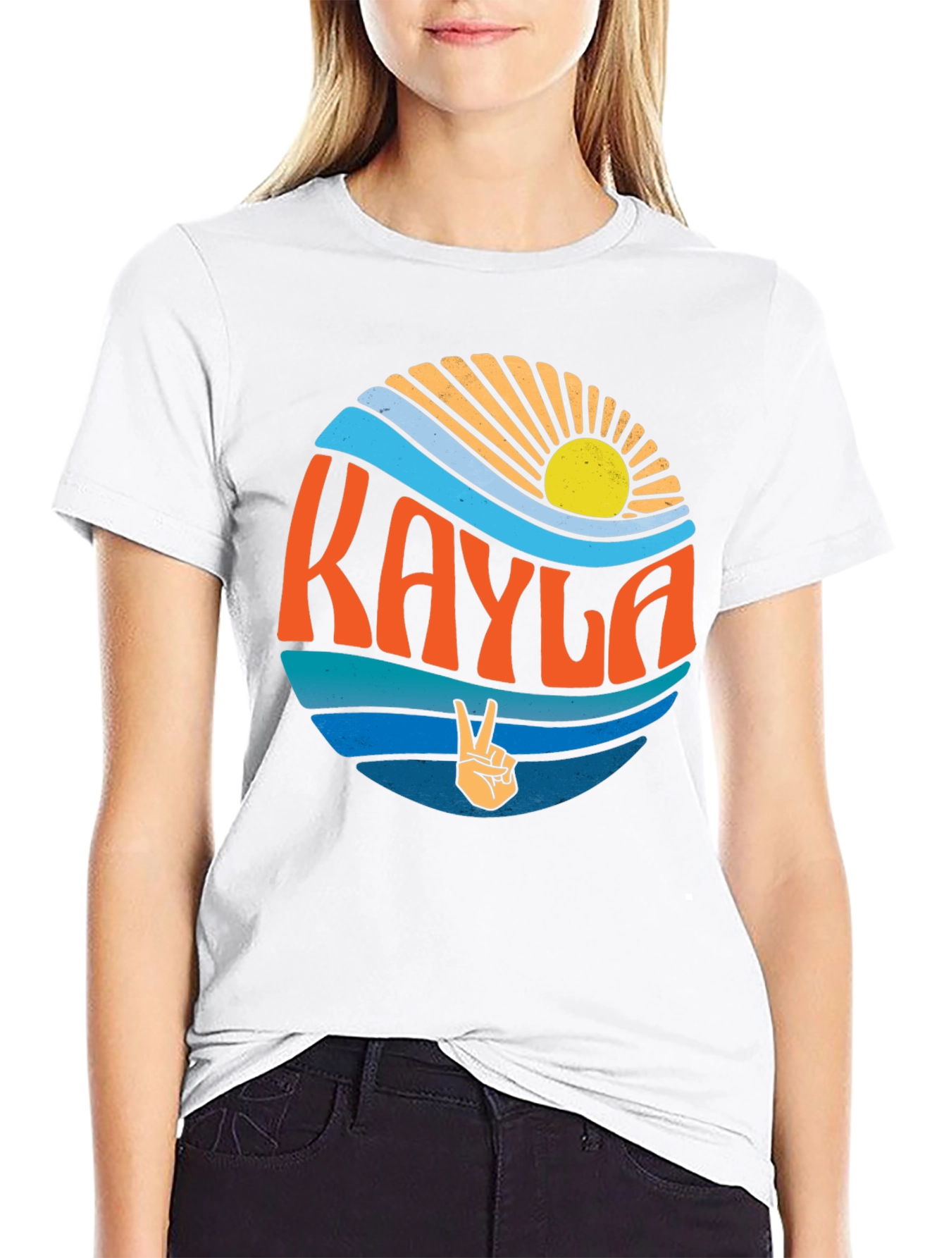Retro Kayla Personalized T-Shirt