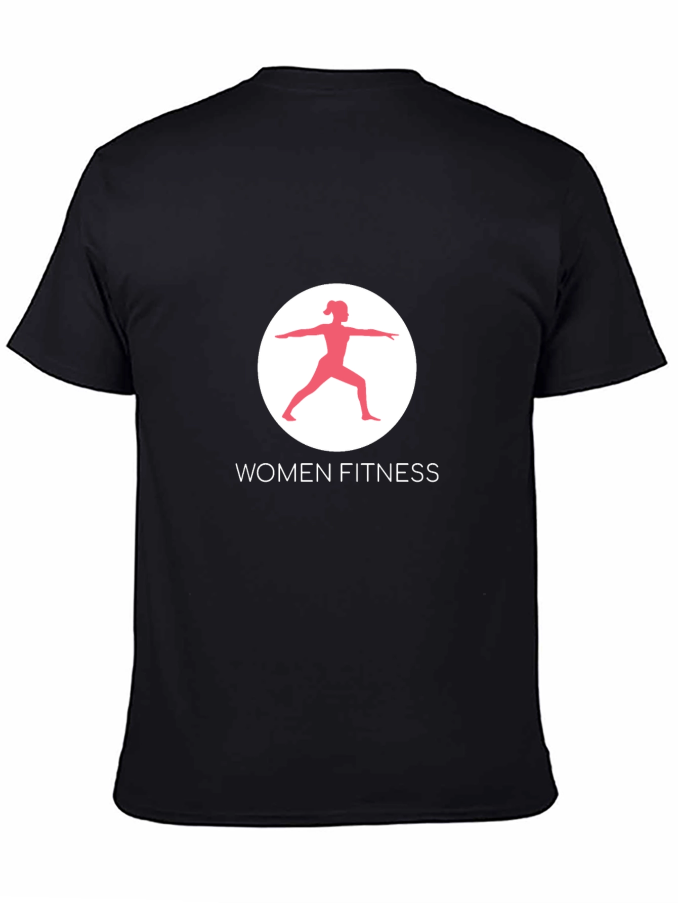 Women Fitness Black T-Shirt