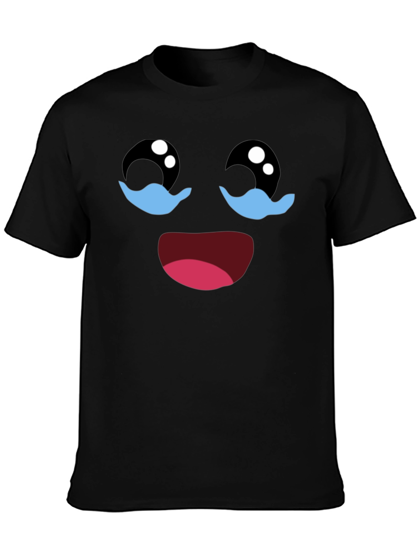 Crying Laughing Face Graphic T-Shirt