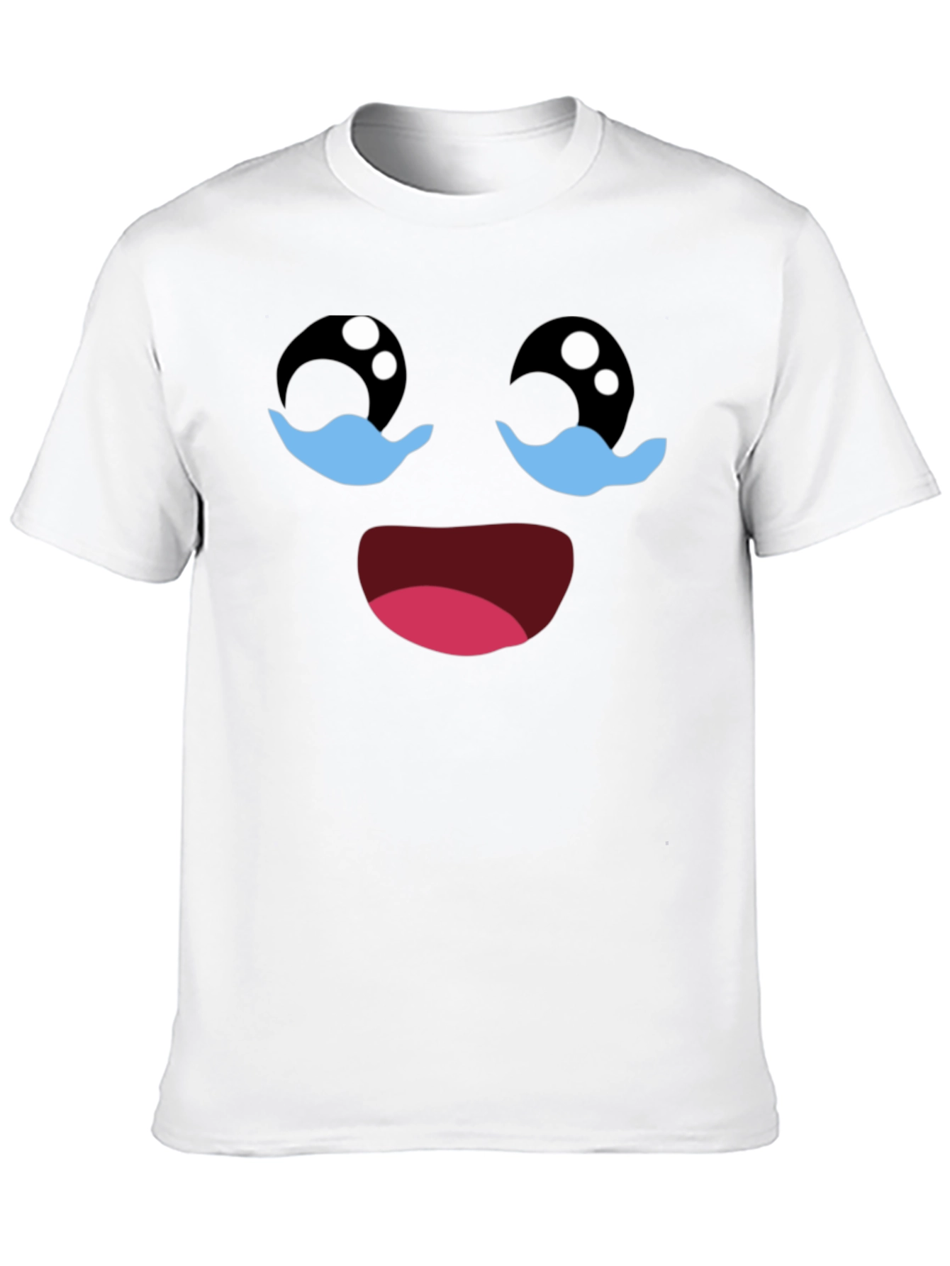 Crying Laughing Face Graphic T-Shirt
