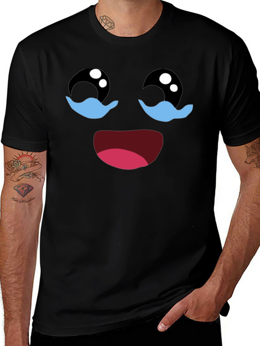 Crying Laughing Face Graphic T-Shirt
