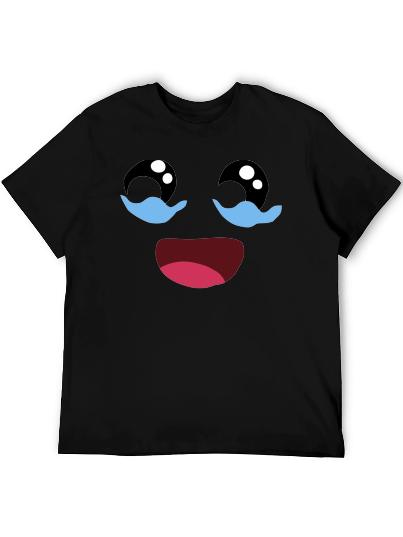 Crying Laughing Face Graphic T-Shirt