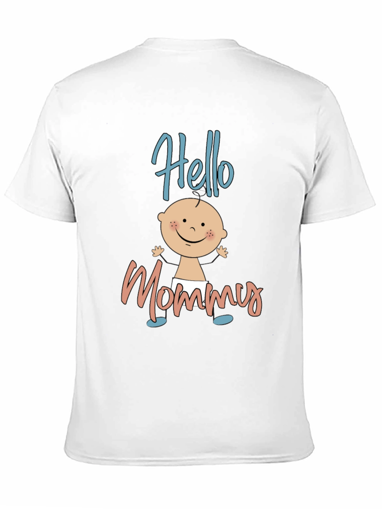 Hello Mommy Black T-Shirt