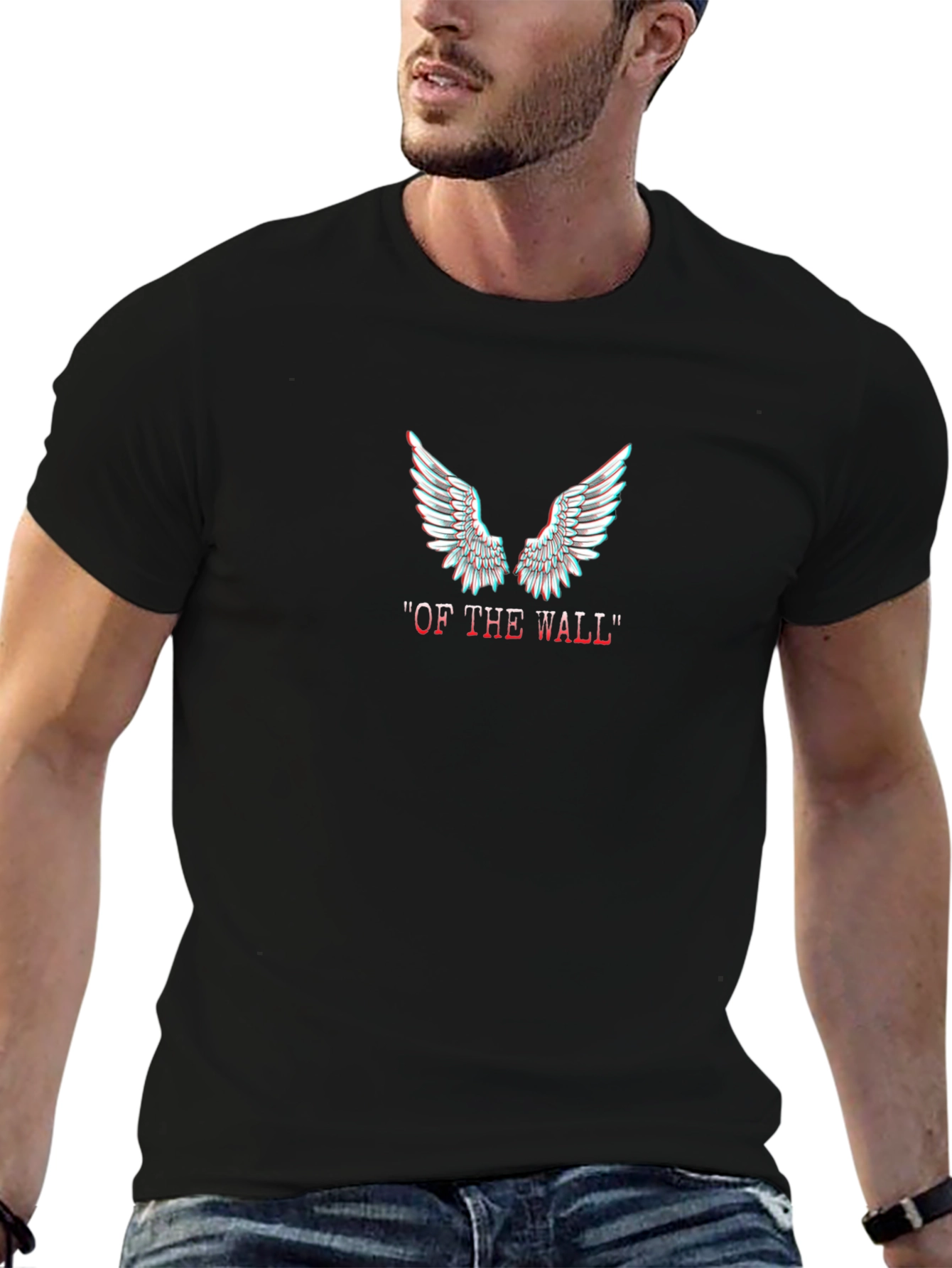 Of The Wall Wings Graphic T-Shirt - Black