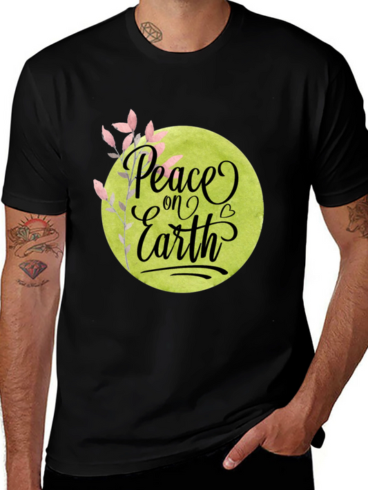 Peace on Earth Graphic Tee - Stylish Comfort