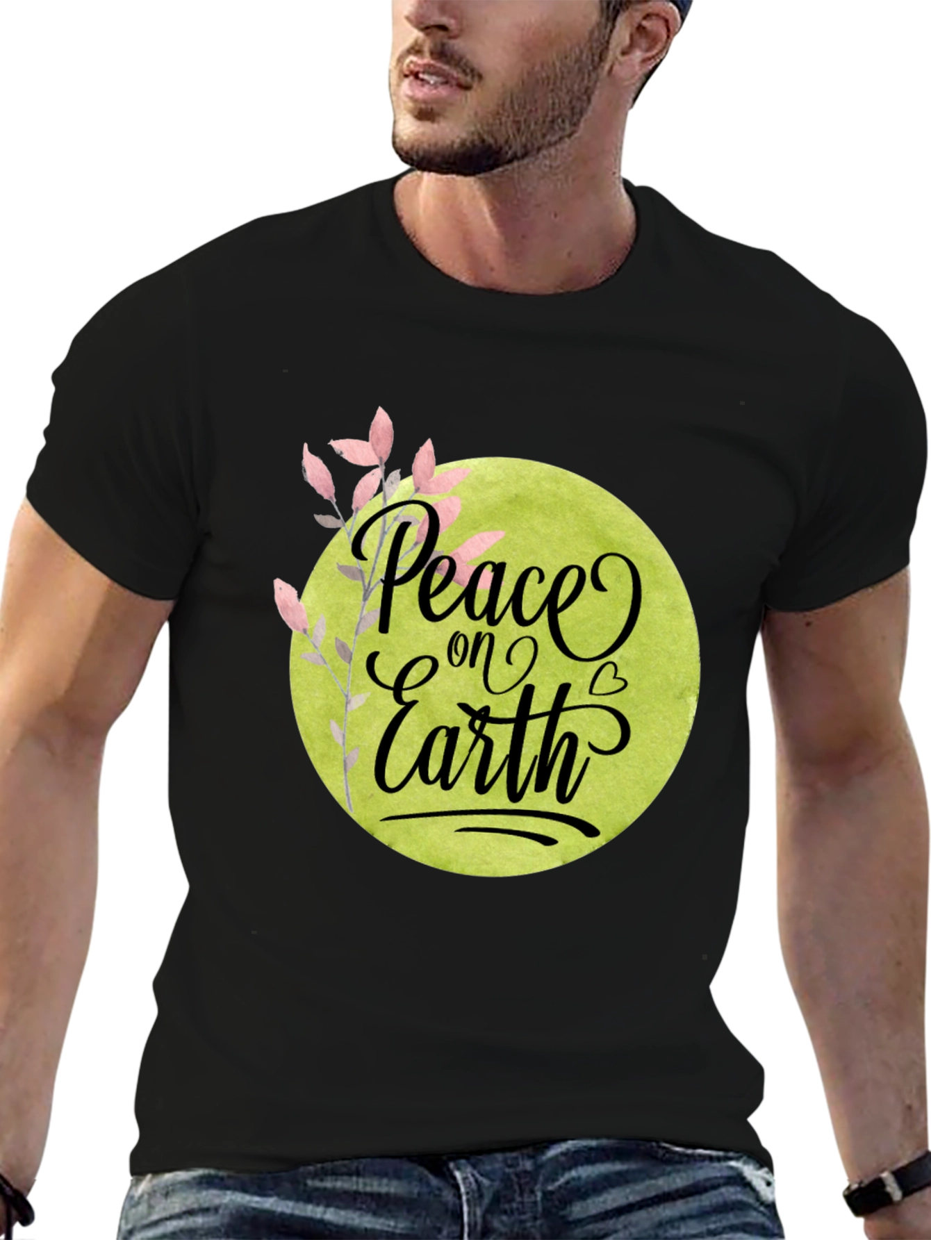 Peace on Earth Graphic Tee - Stylish Comfort