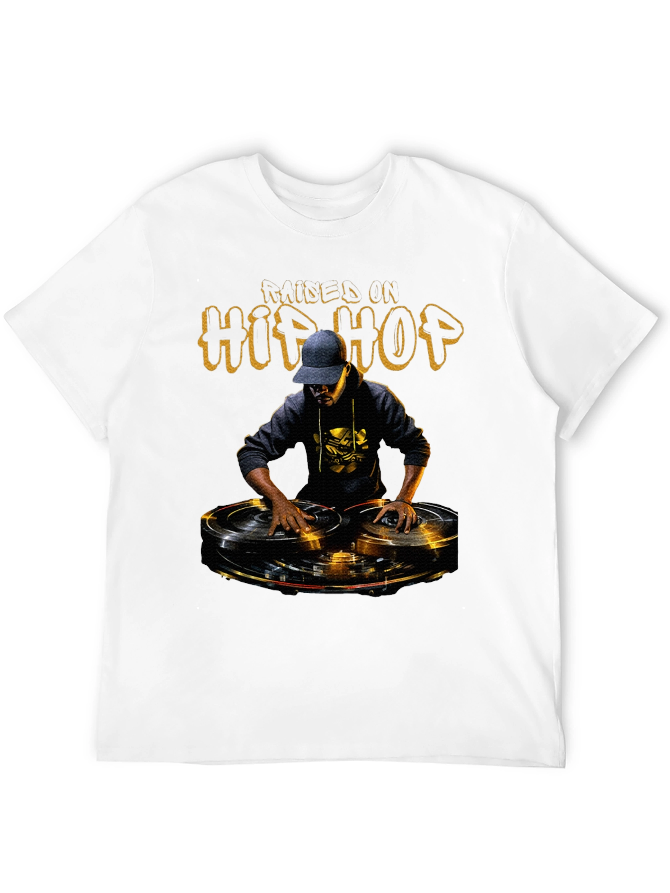 Raised In Hip Hop DJ Graphic Tee