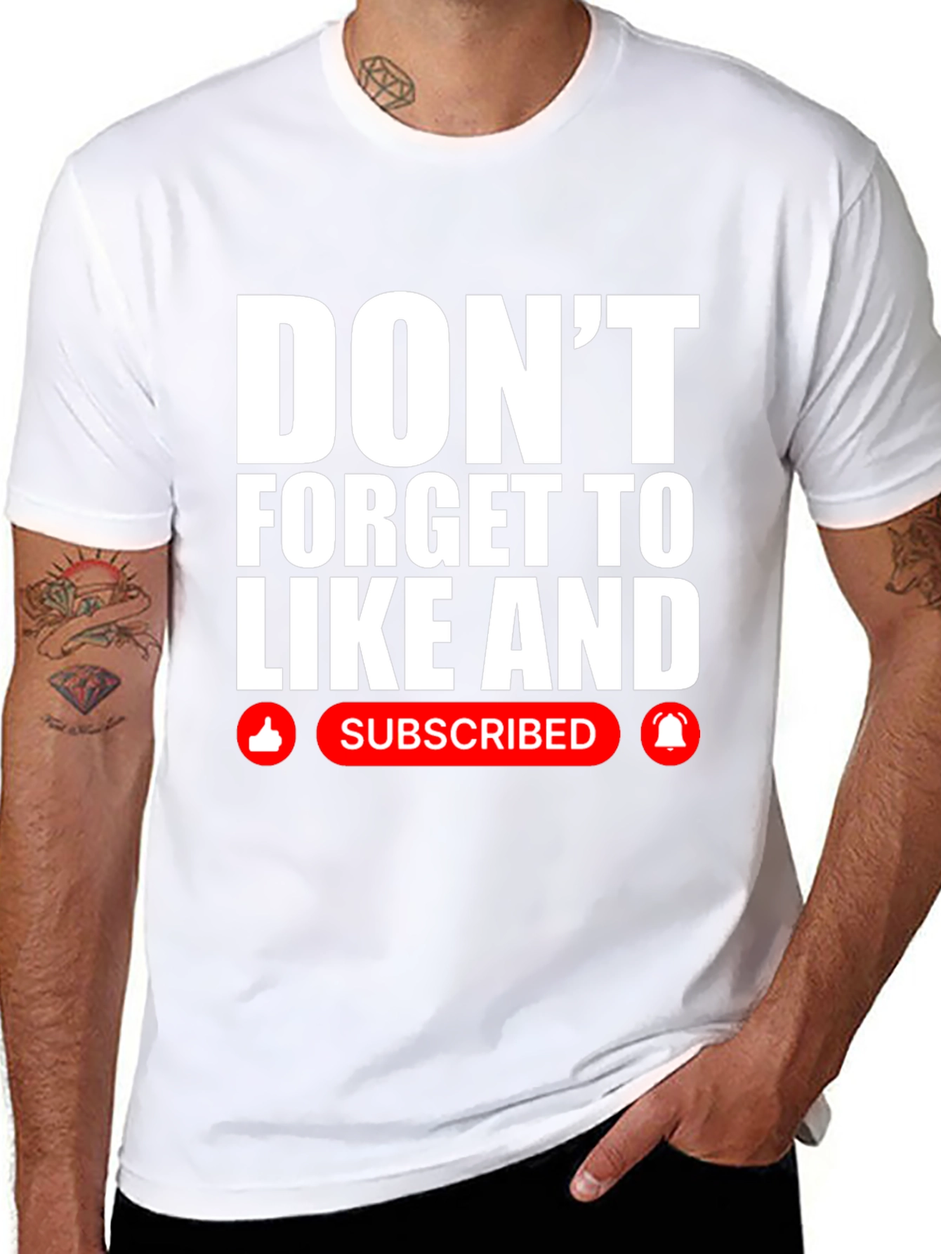 Like and Subscribe Graphic Tee