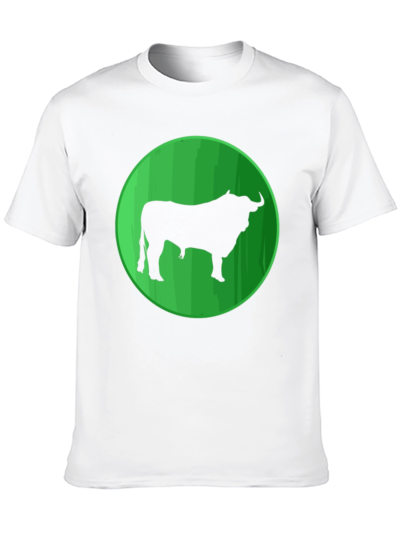 Bull Silhouette Graphic Tee - Mens Black T-Shirt