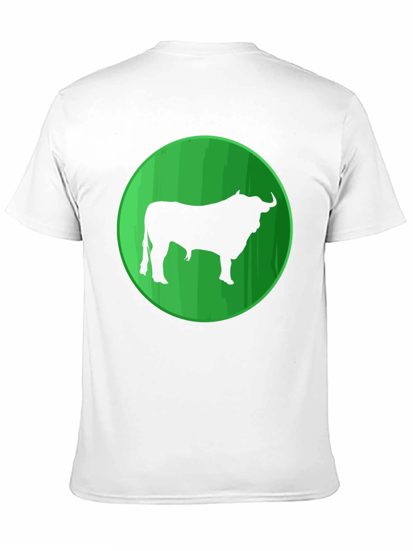 Bull Silhouette Graphic Tee - Mens Black T-Shirt